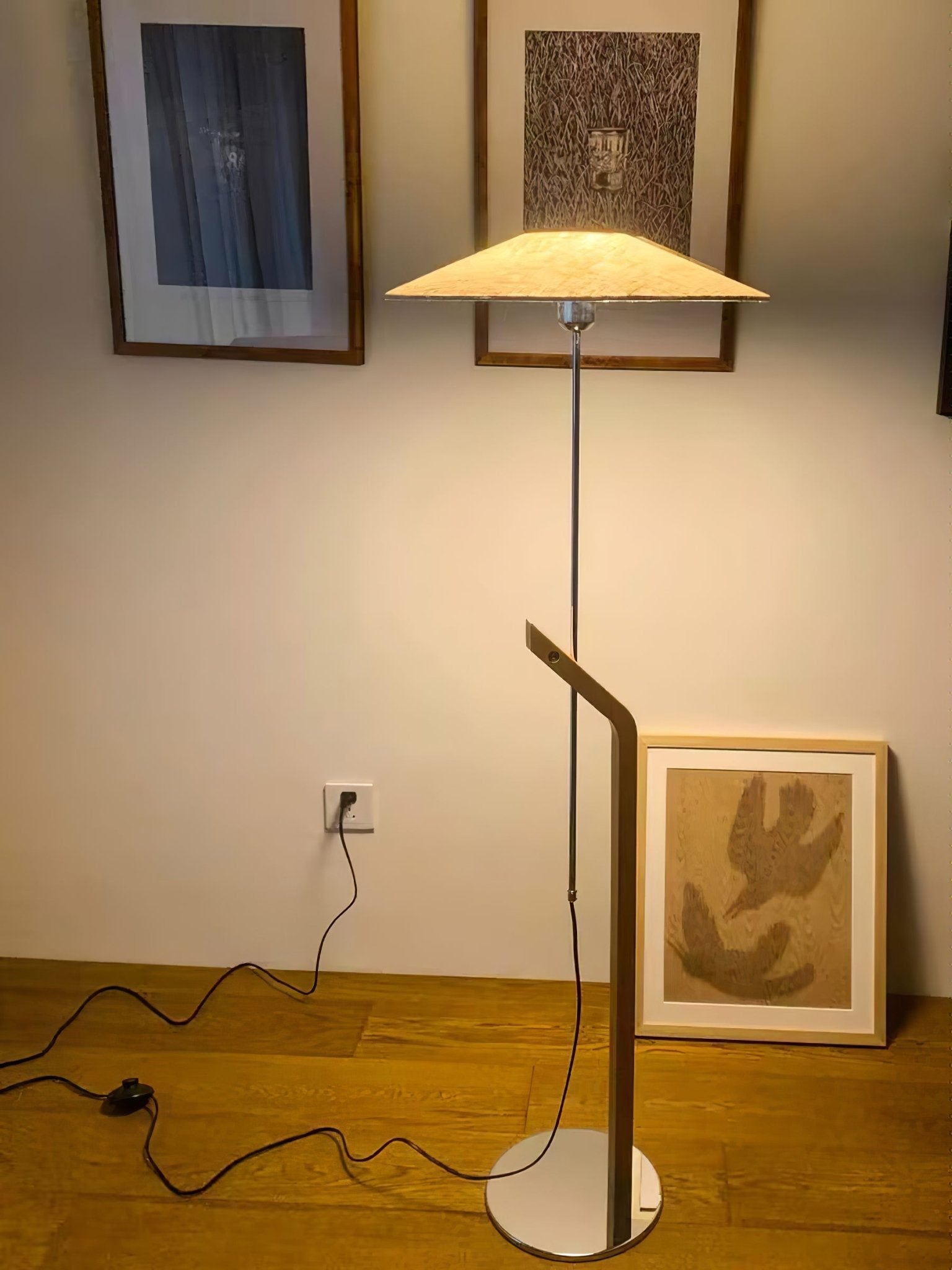 Luma Modern Umbrella Floor Lamp-Neutral Decor