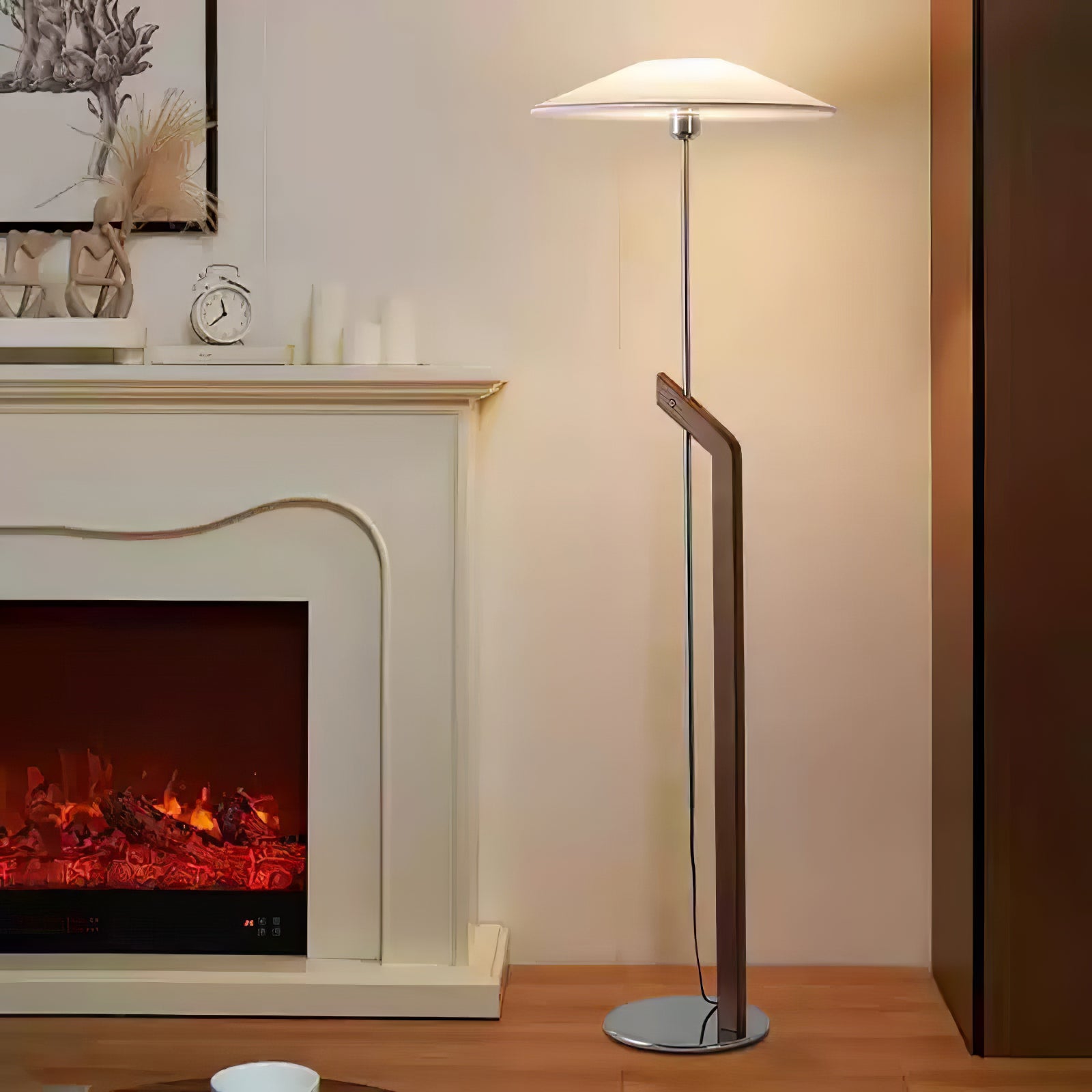Luma Modern Umbrella Floor Lamp-Neutral Decor