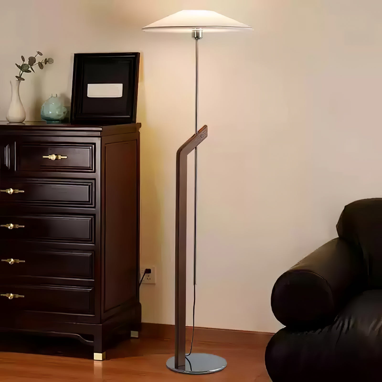 Luma Modern Umbrella Floor Lamp-Neutral Decor