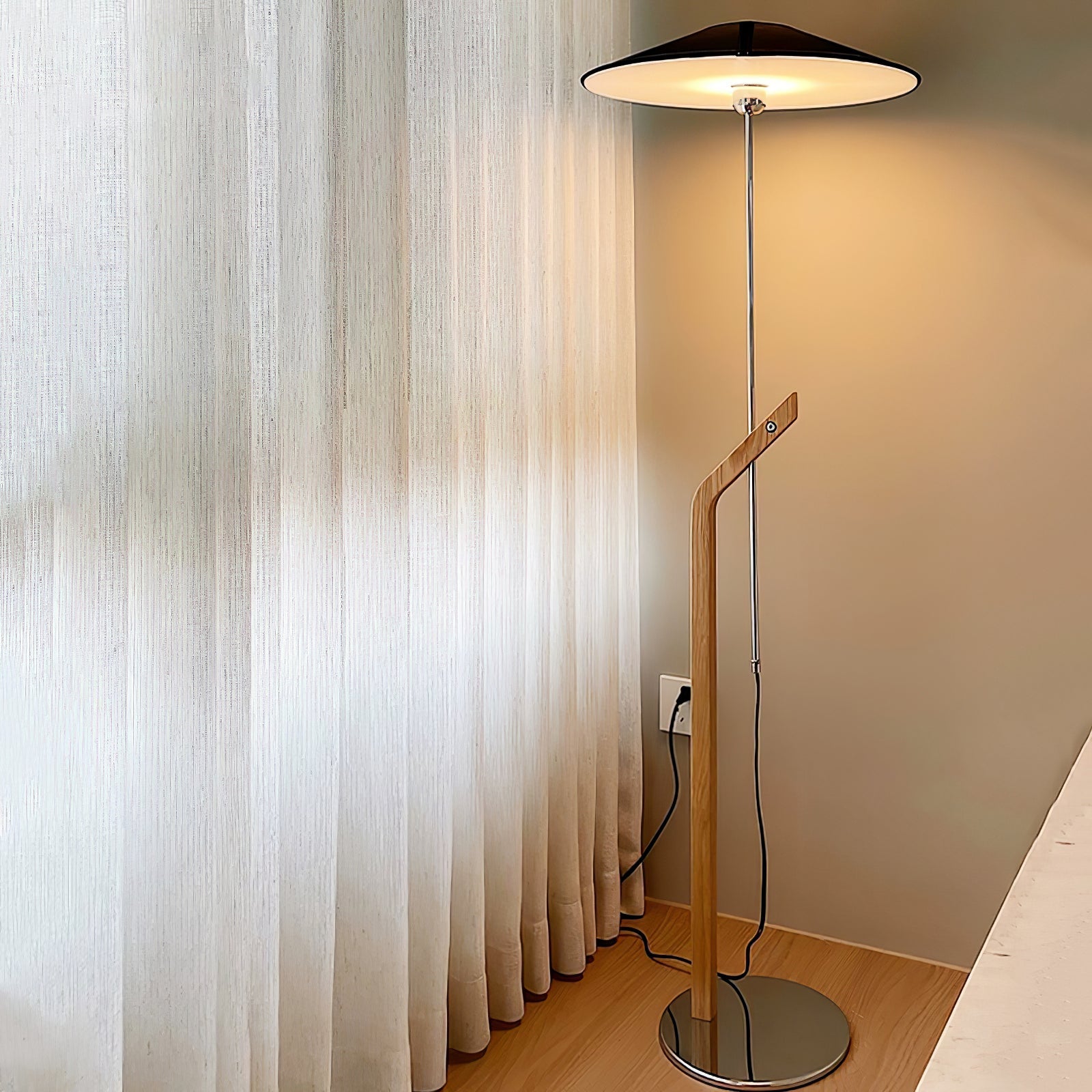 Luma Modern Umbrella Floor Lamp-Neutral Decor
