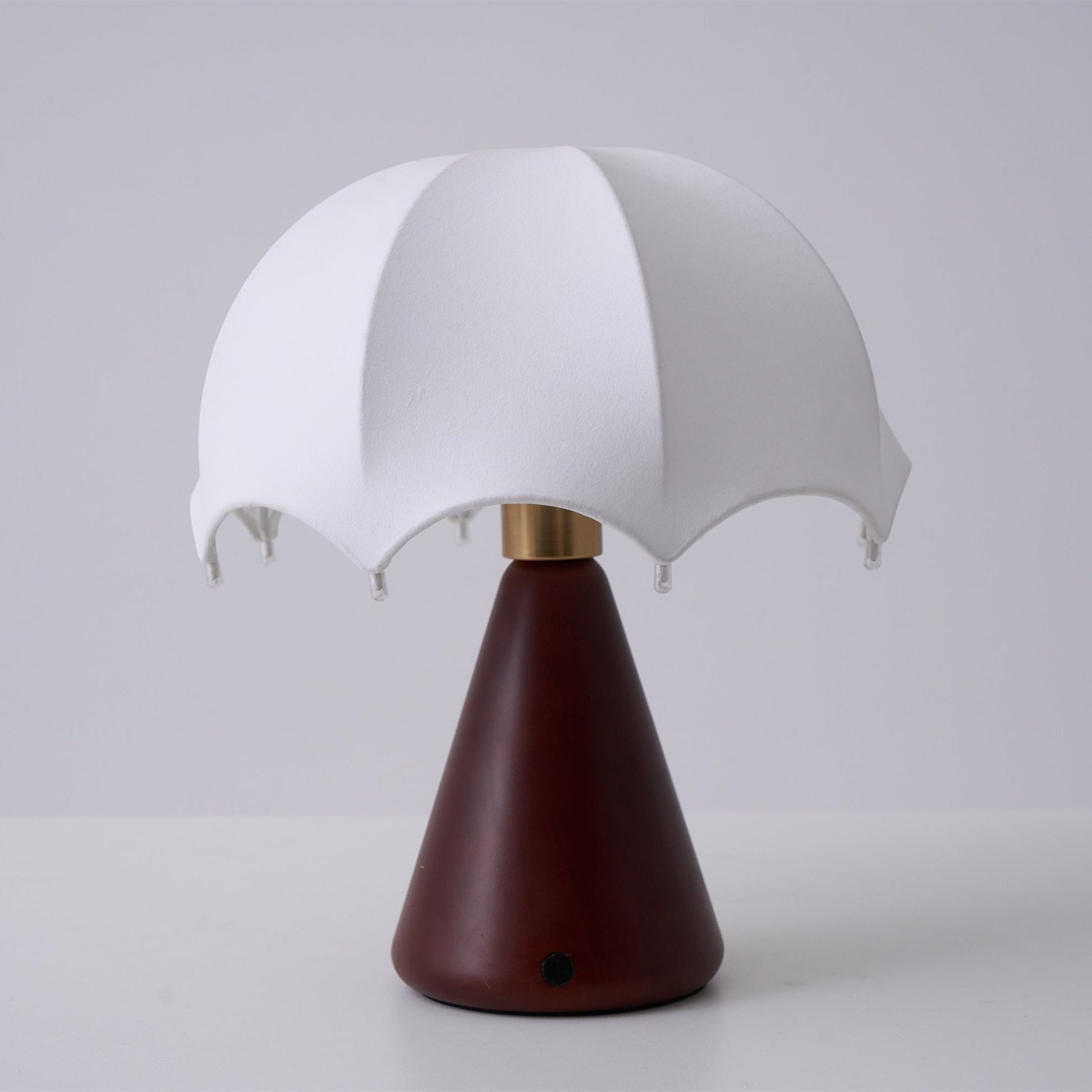 Parasol Wooden Table Lamp-Neutral Decor
