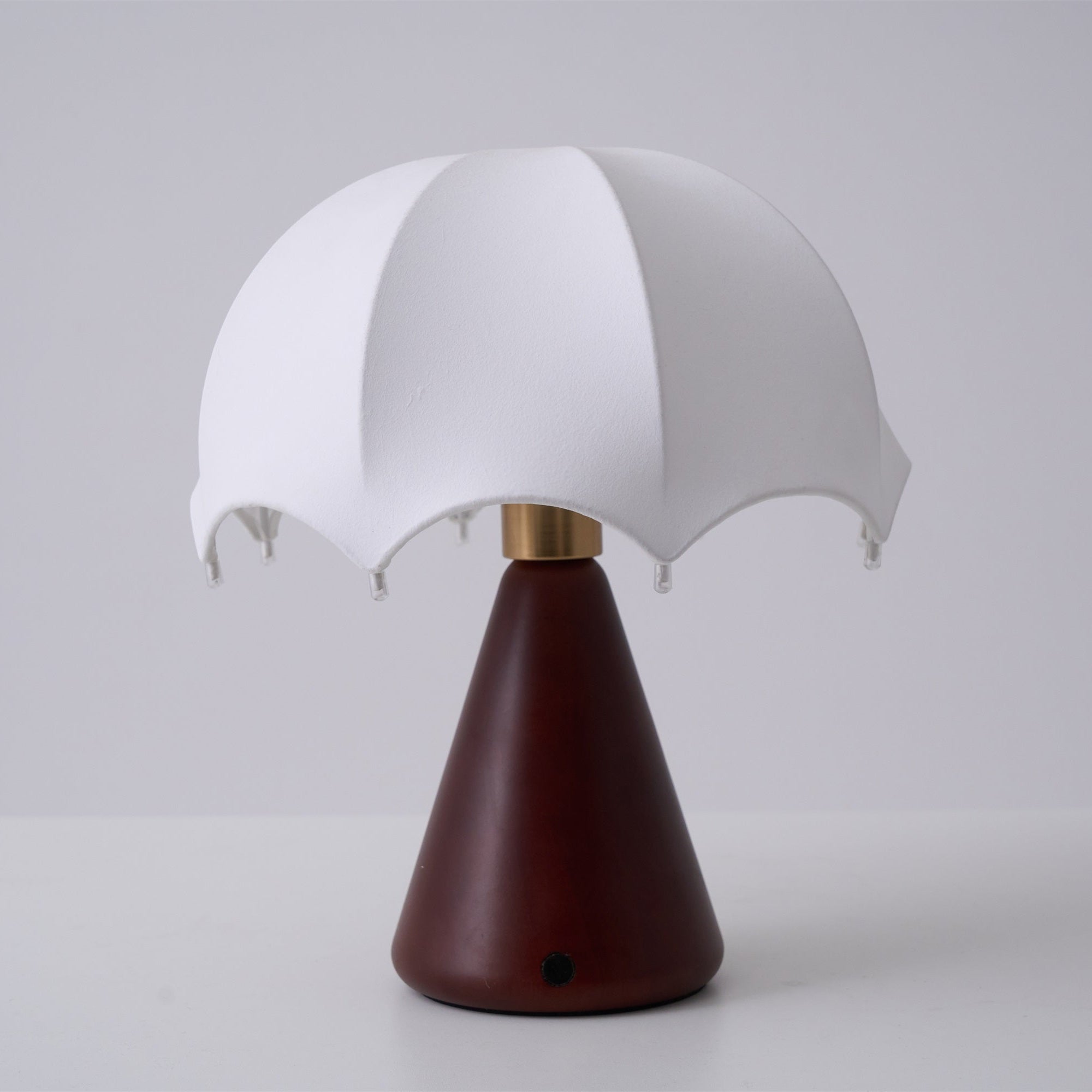 Parasol Wooden Table Lamp-Neutral Decor