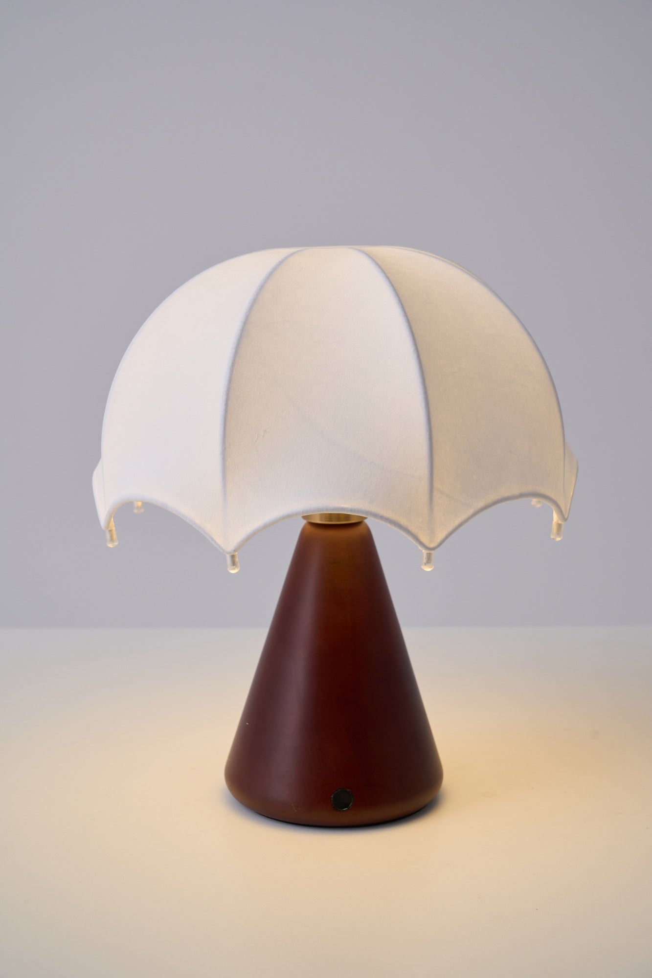 Parasol Wooden Table Lamp-Neutral Decor