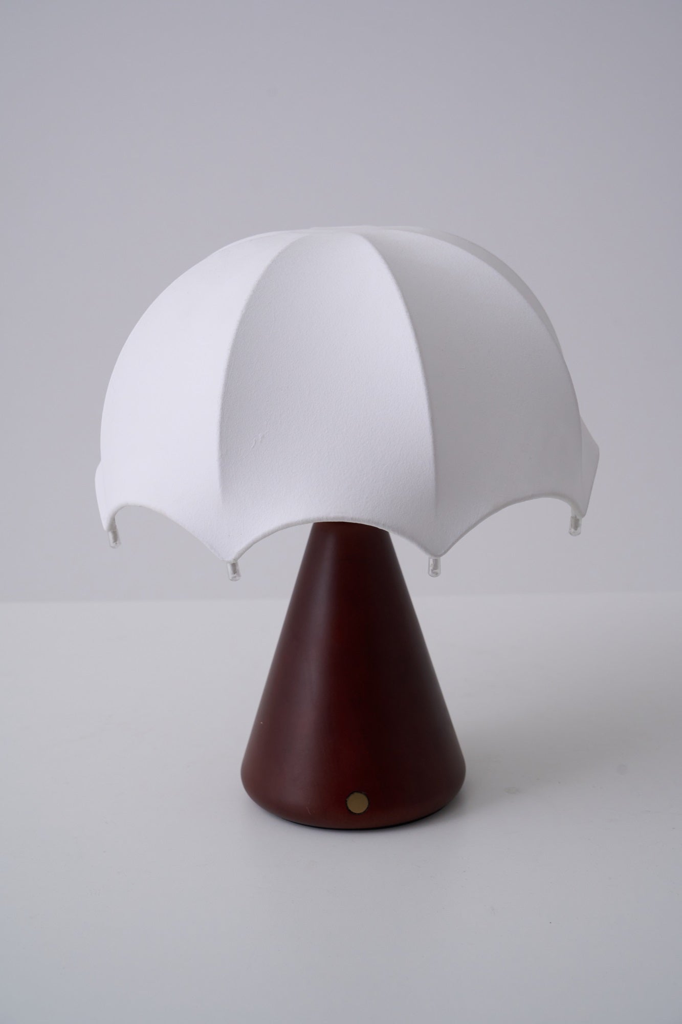 Parasol Wooden Table Lamp-Neutral Decor