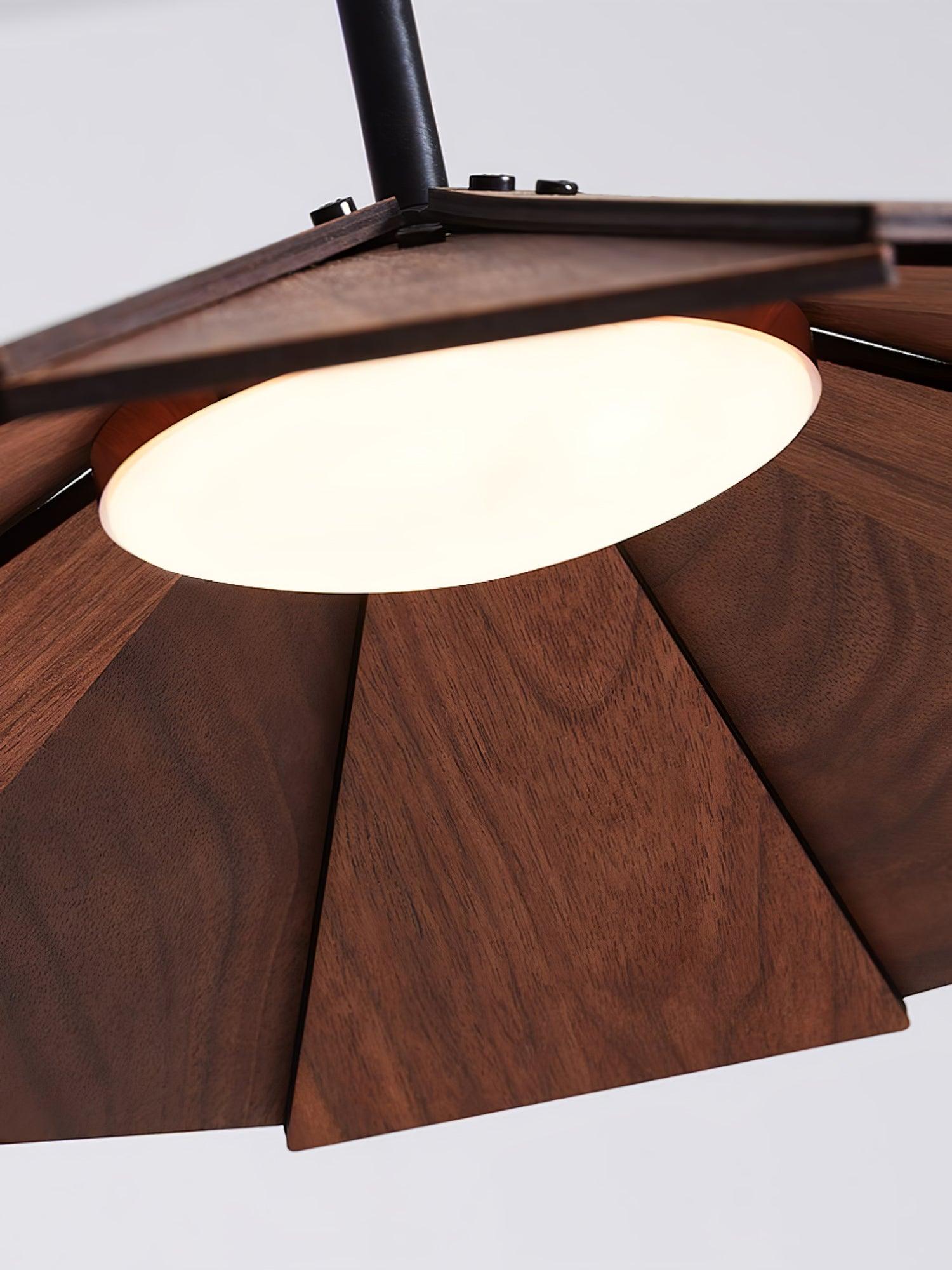 Woodura Umbrella Wooden Pendant Light-Neutral Decor