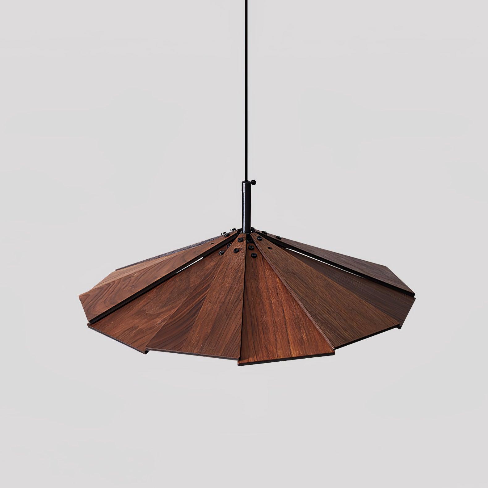 Woodura Umbrella Wooden Pendant Light-Neutral Decor