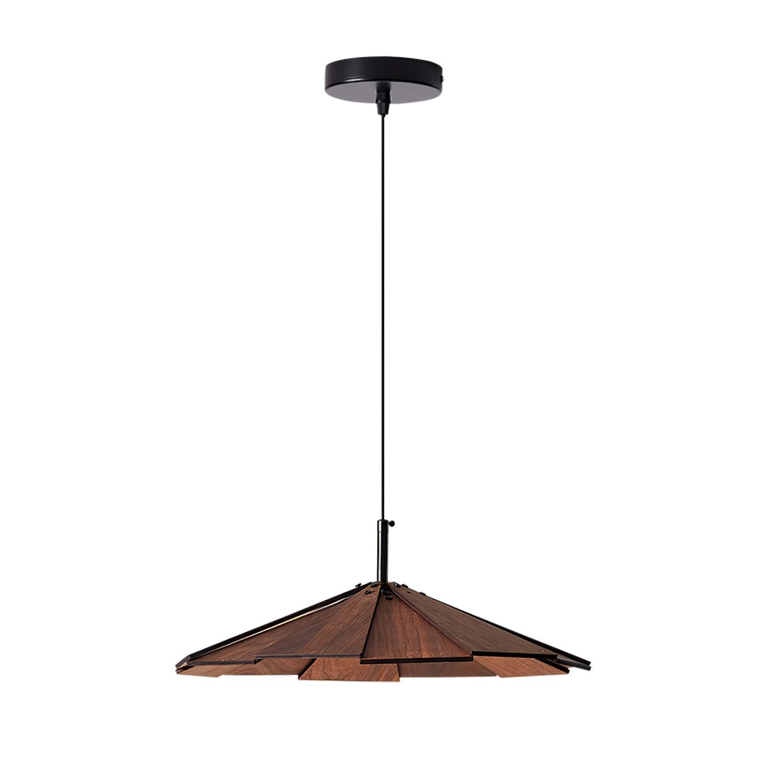 Woodura Umbrella Wooden Pendant Light-Neutral Decor