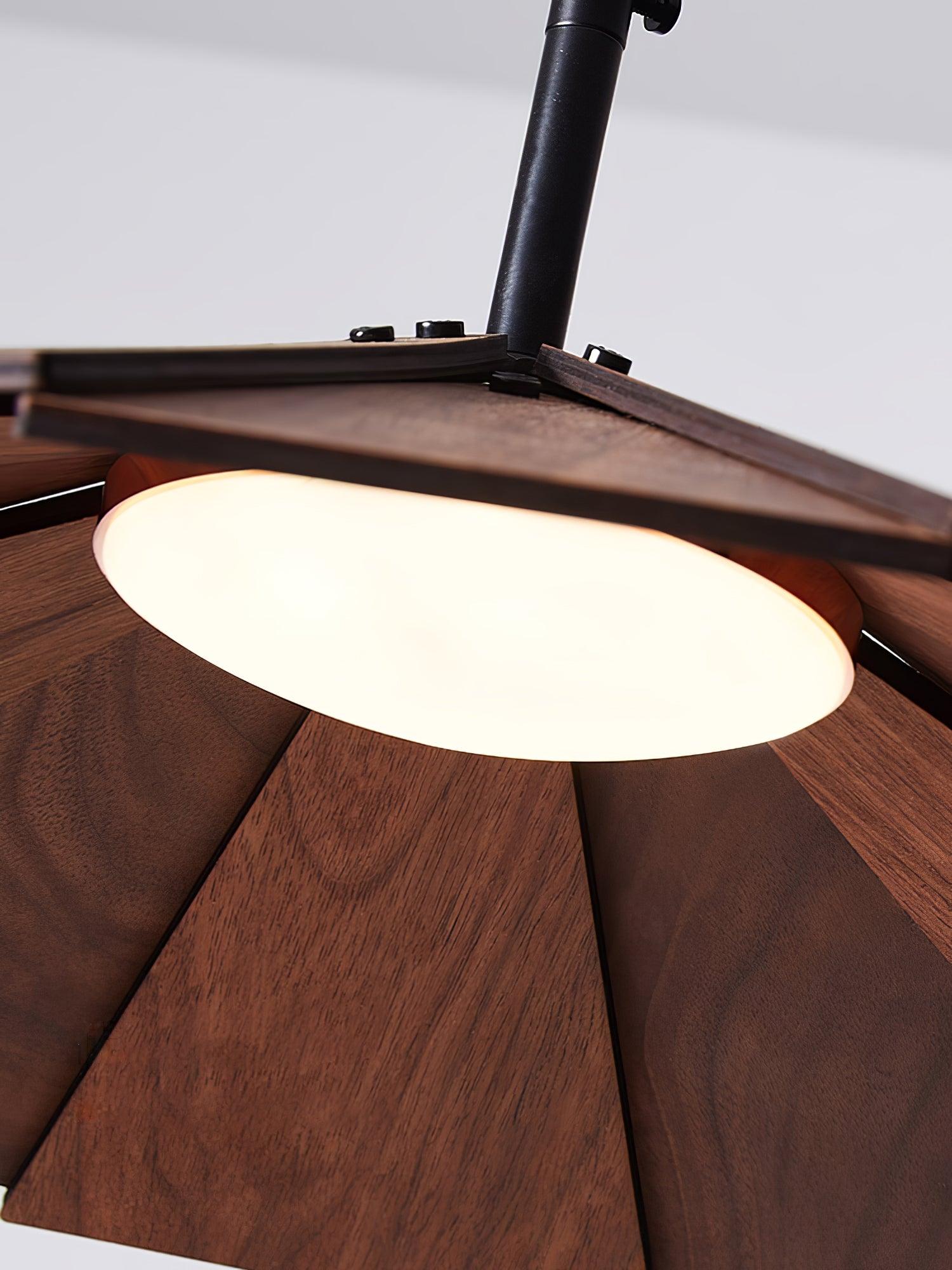 Woodura Umbrella Wooden Pendant Light-Neutral Decor