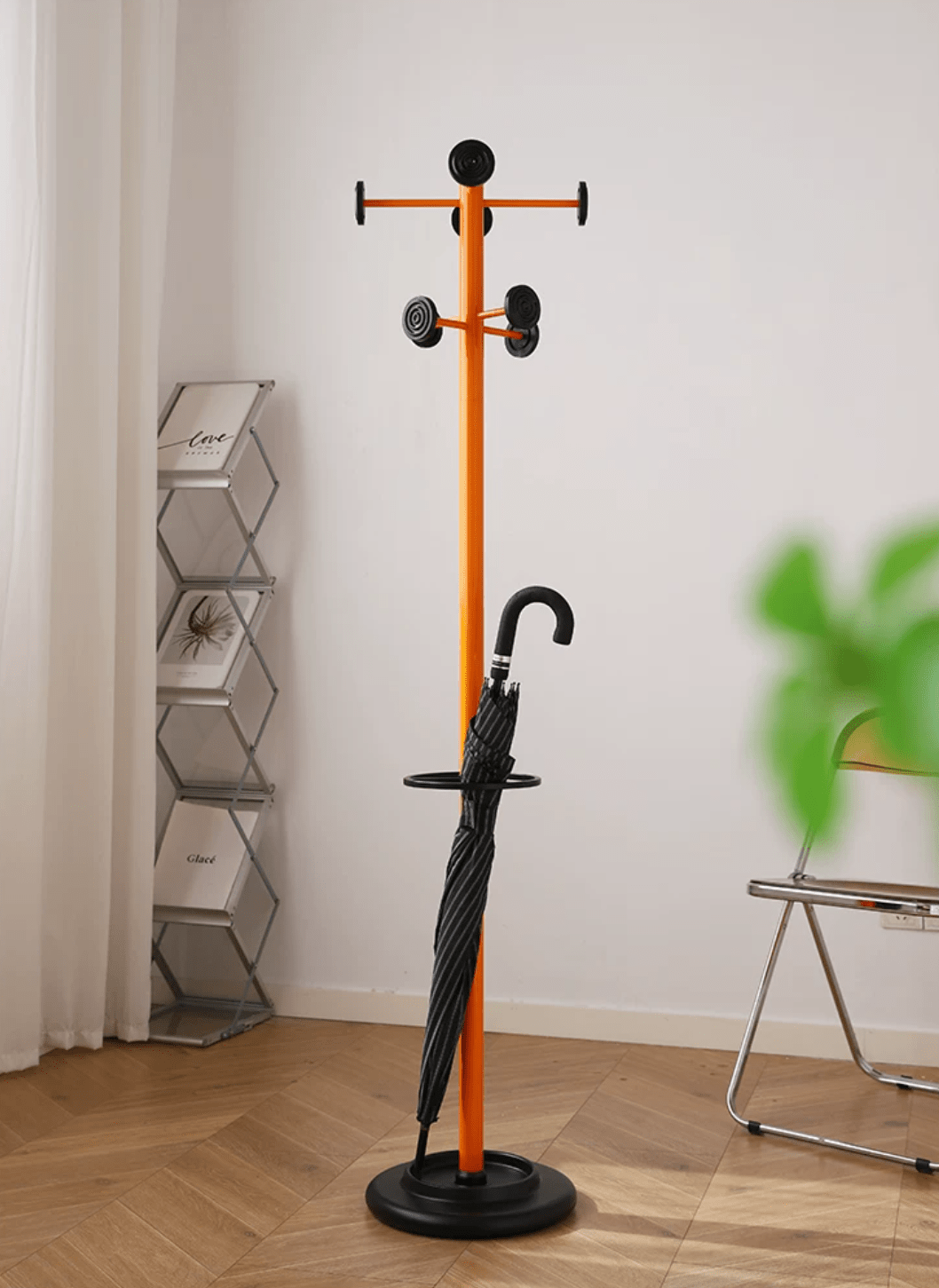 Umbrella Stand Coat Rack-Neutral Decor