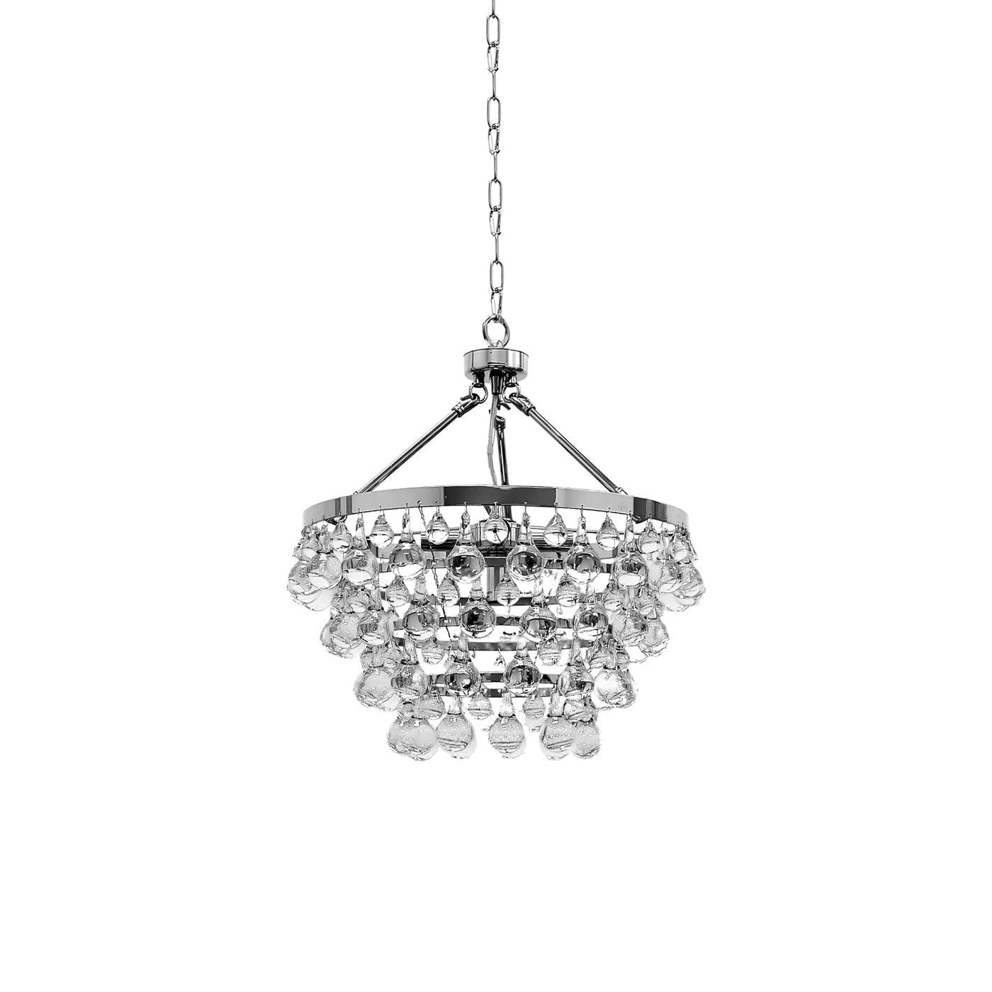 Avelis Postmodern Luxury Unique Tiered Crystal Chandelier-Neutral Decor