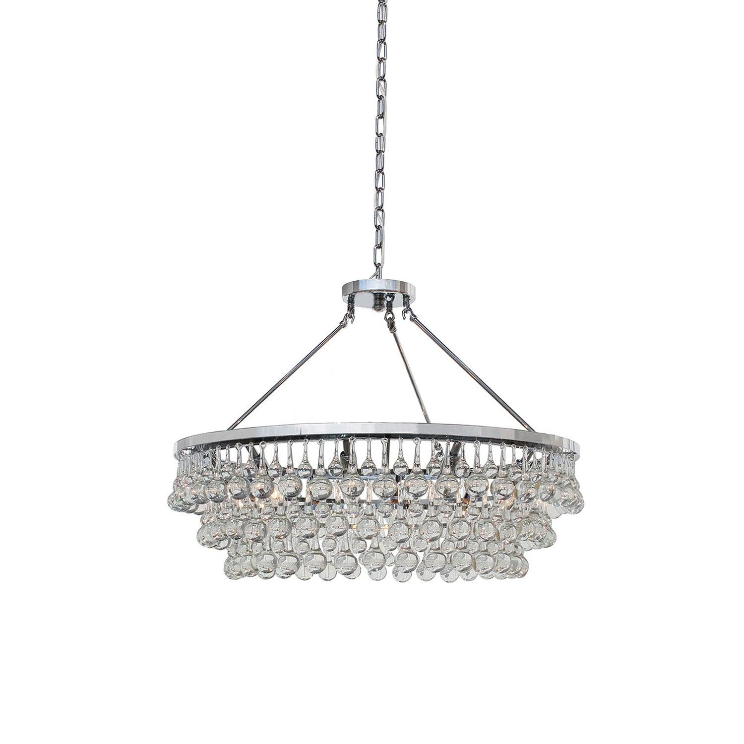 Avelis Postmodern Luxury Unique Tiered Crystal Chandelier-Neutral Decor