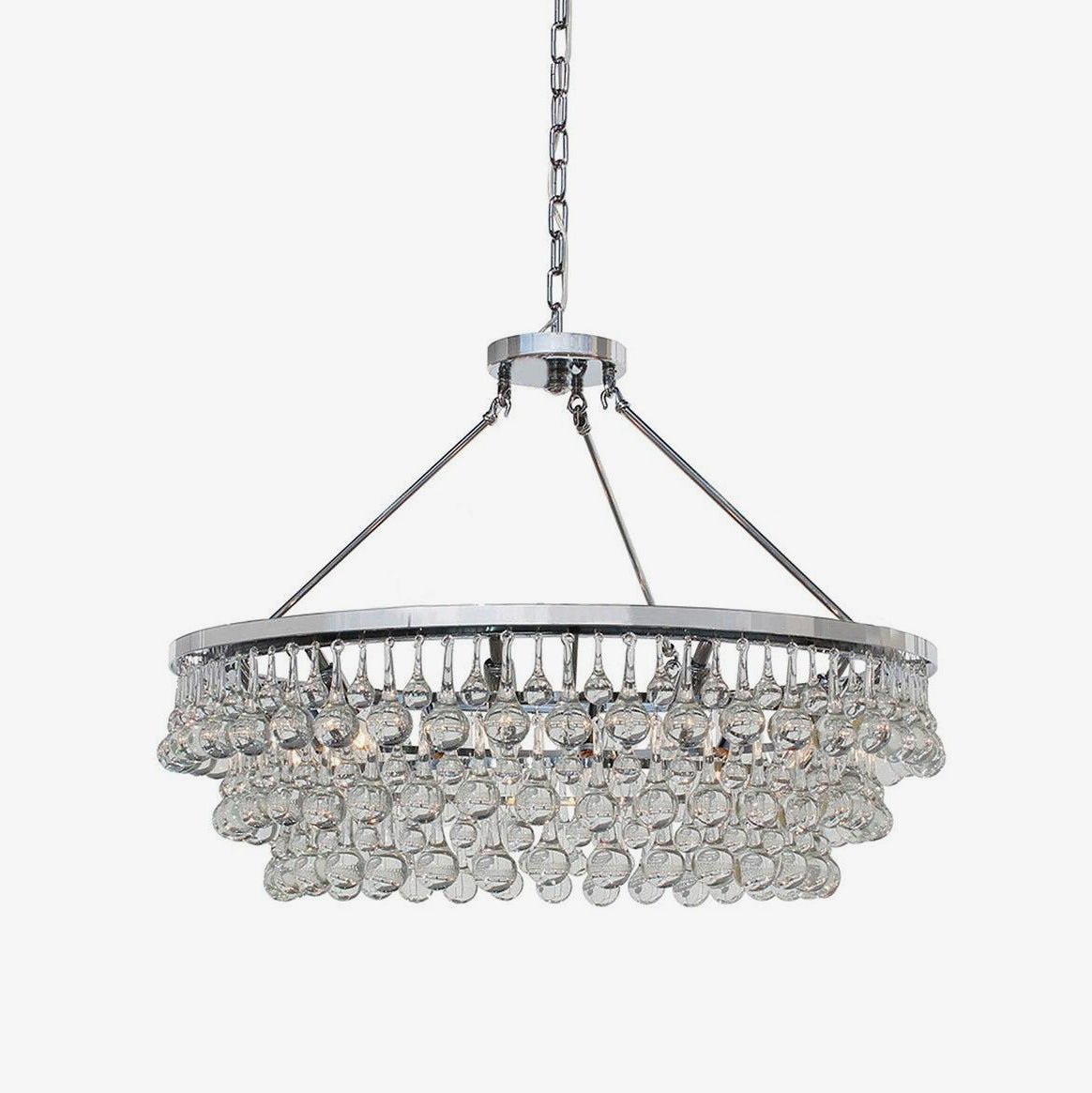 Avelis Postmodern Luxury Unique Tiered Crystal Chandelier-Neutral Decor