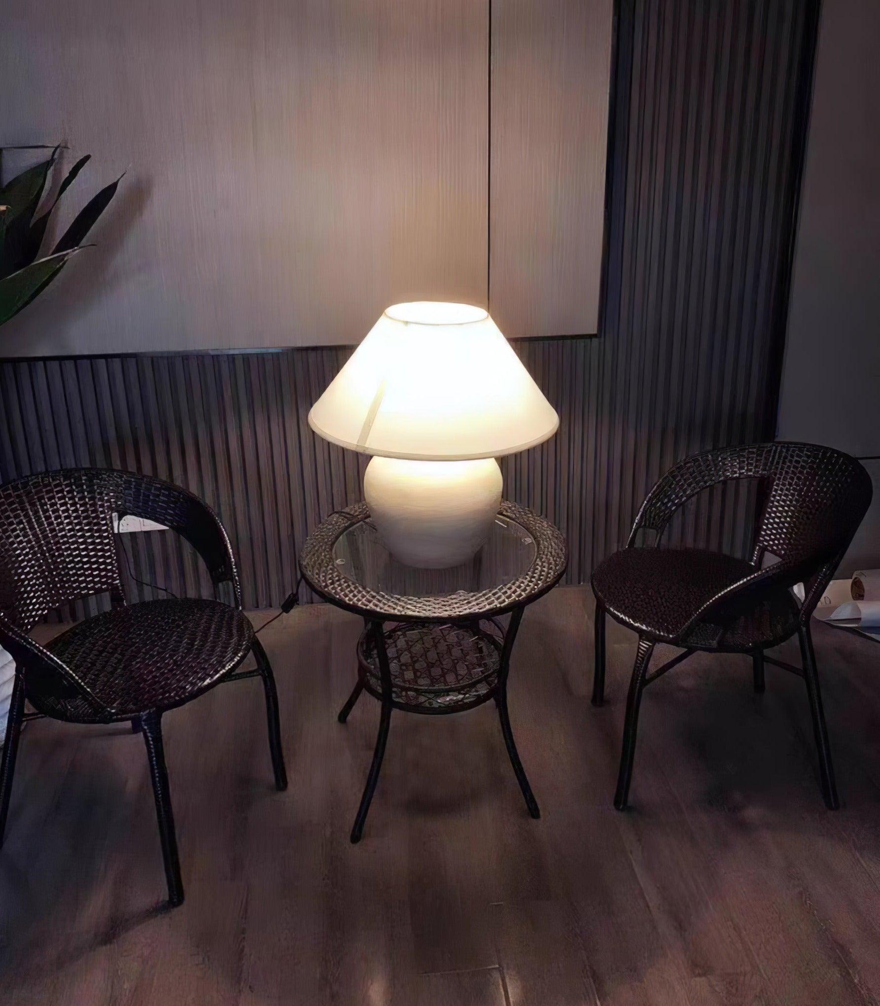 Etalis Ceramic Table Lamp-Neutral Decor