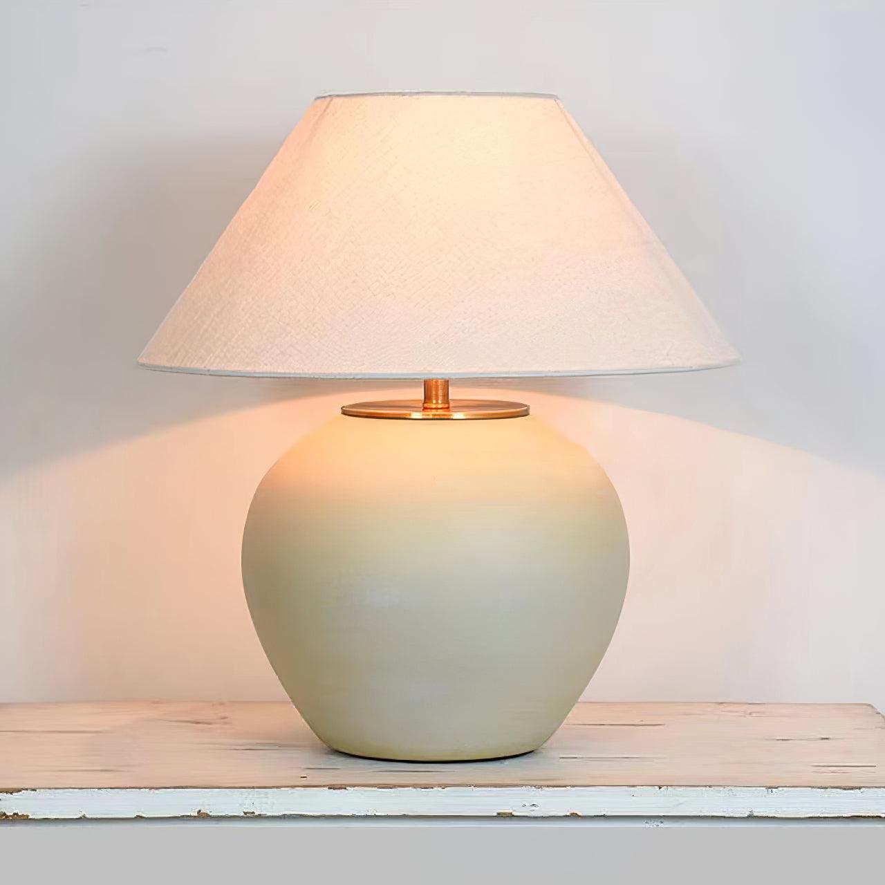 Etalis Ceramic Table Lamp-Neutral Decor