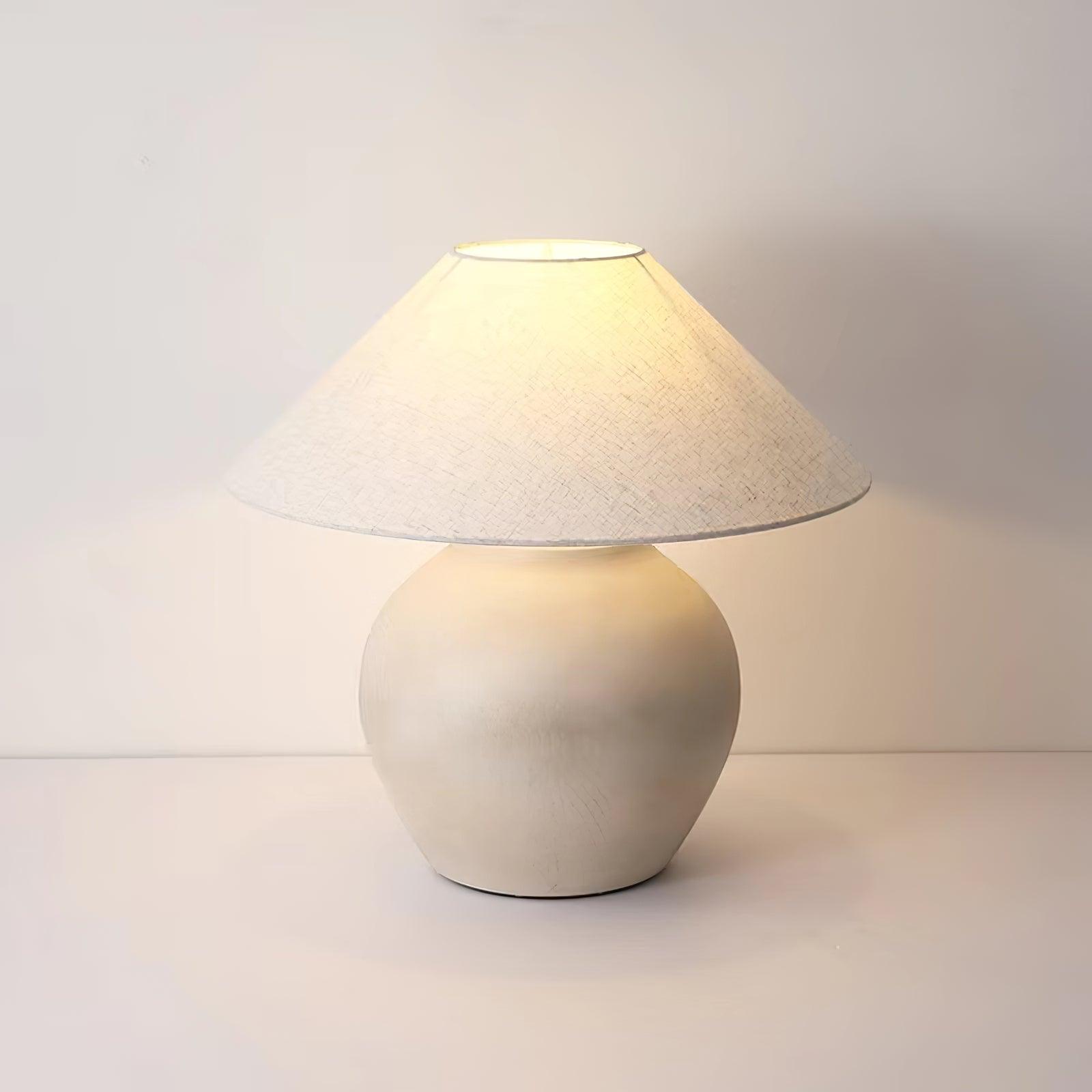Etalis Ceramic Table Lamp-Neutral Decor