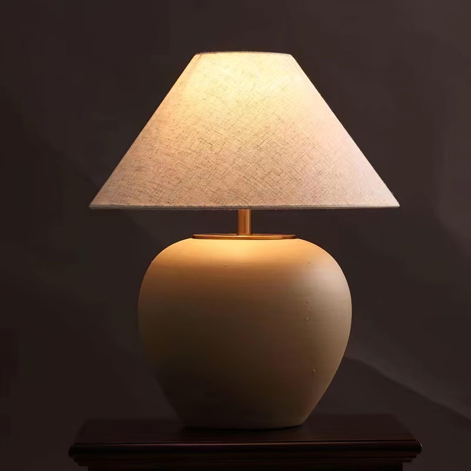 Etalis Ceramic Table Lamp-Neutral Decor