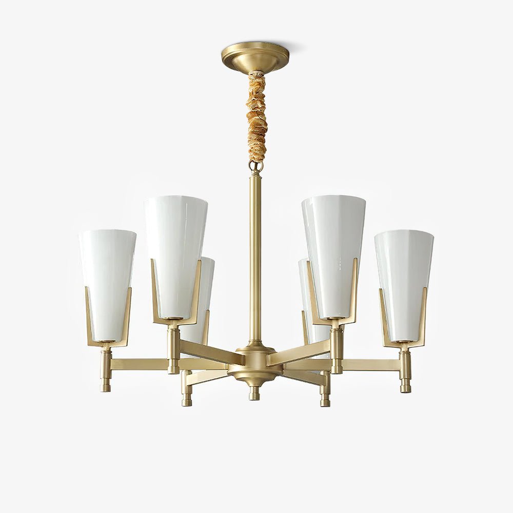 Gleam Luxury Brass Chandelier-Neutral Decor