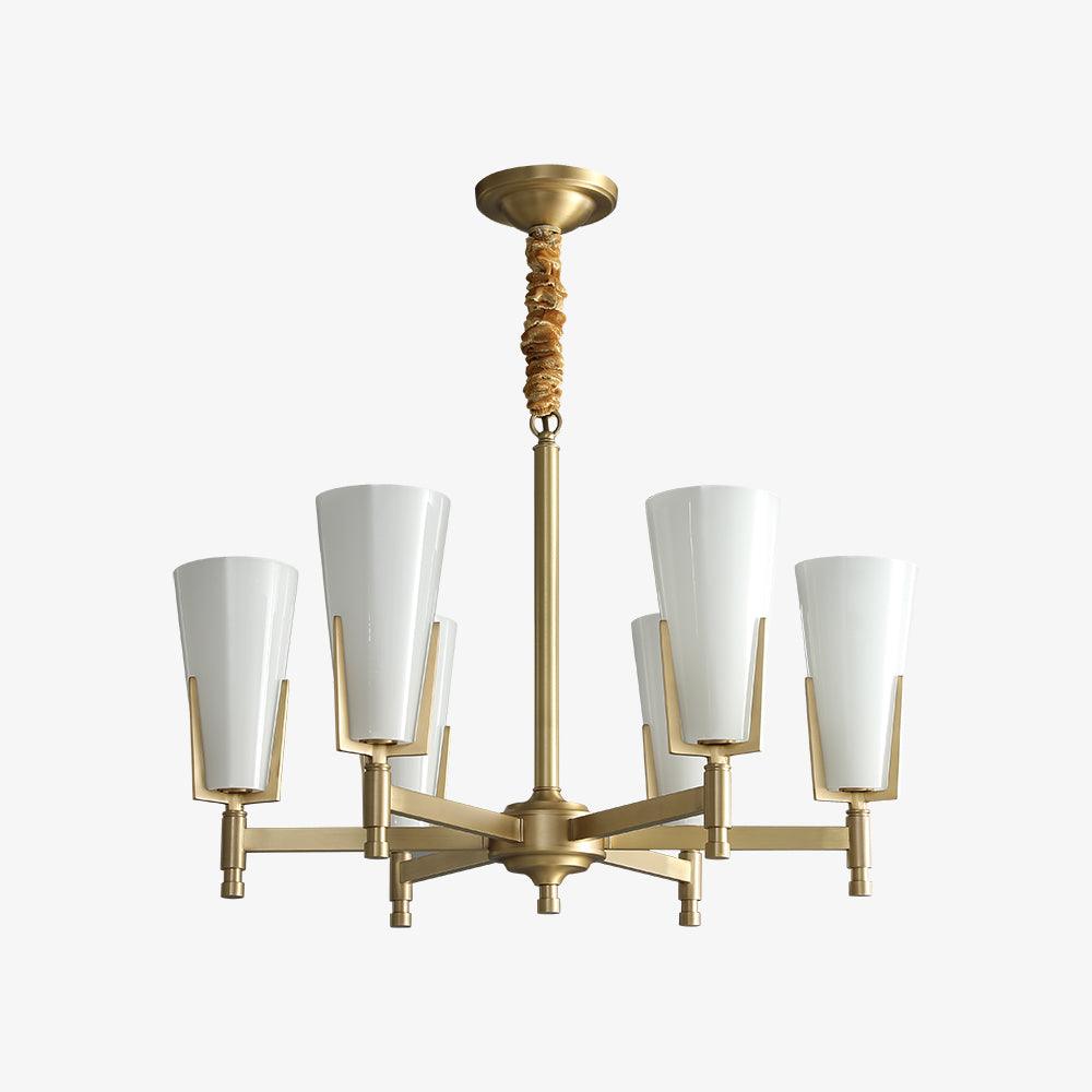 Gleam Luxury Brass Chandelier-Neutral Decor