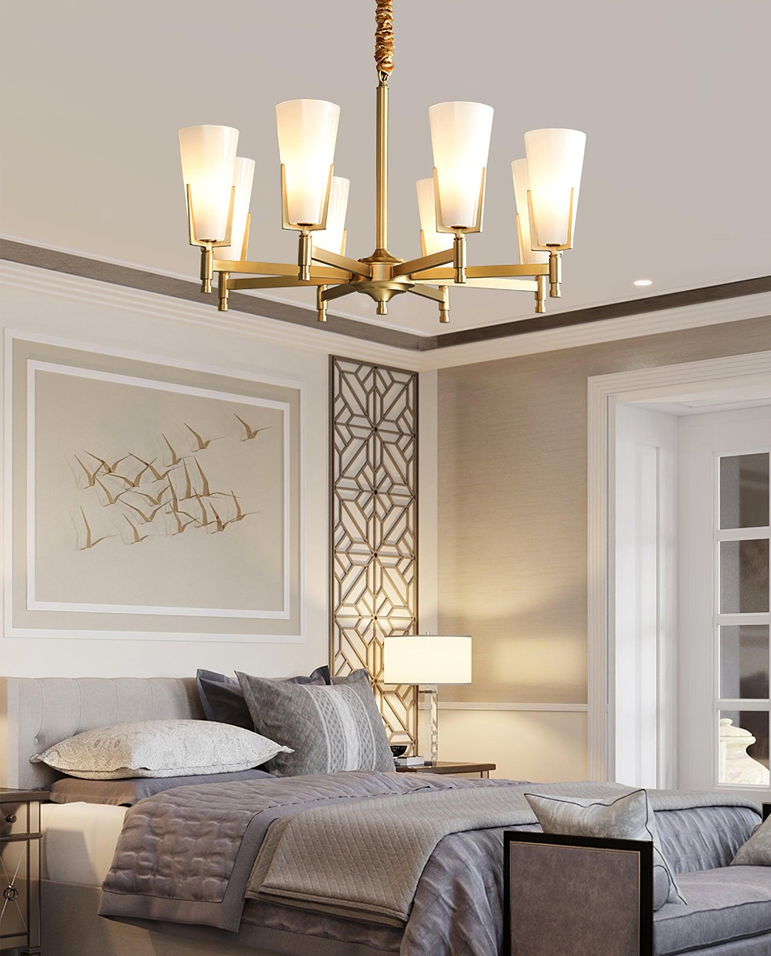 Gleam Luxury Brass Chandelier-Neutral Decor