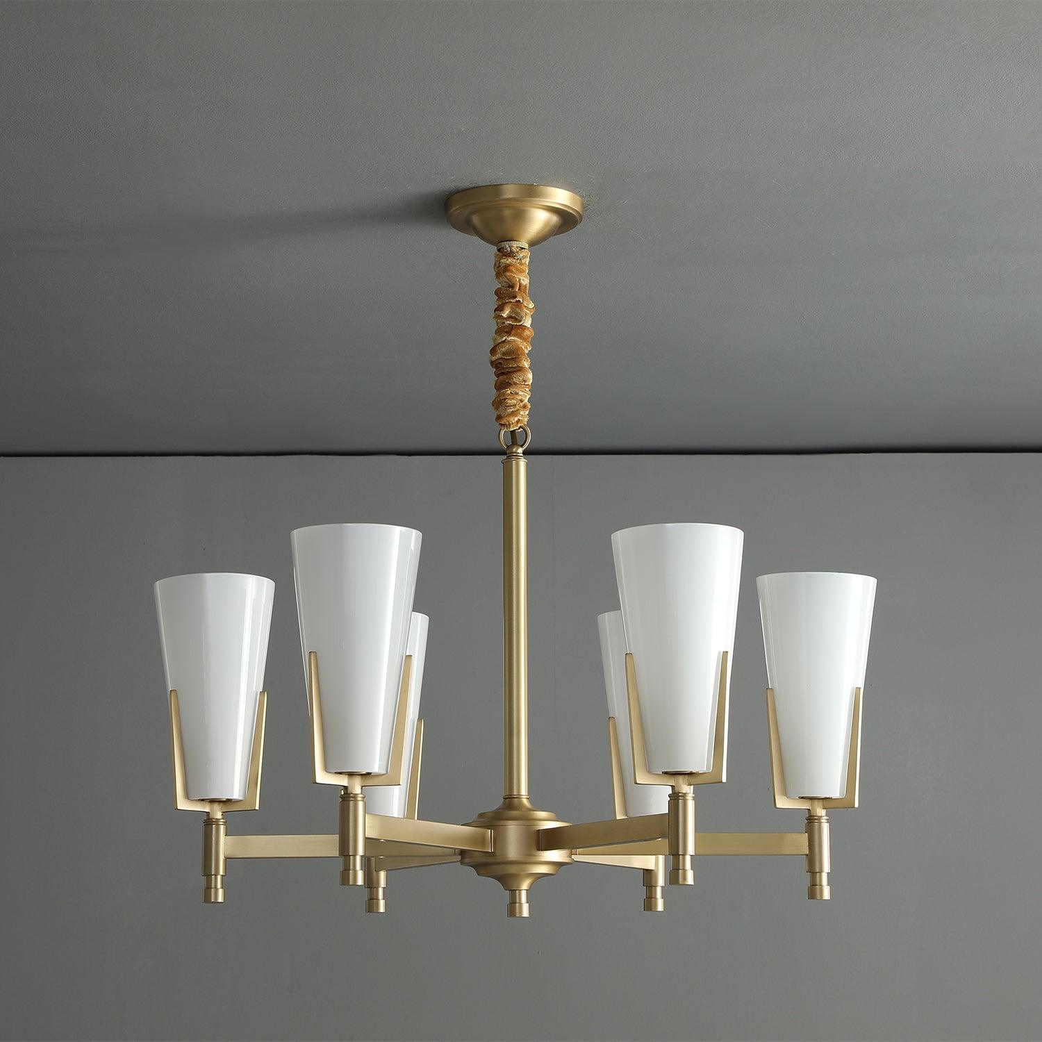 Gleam Luxury Brass Chandelier-Neutral Decor