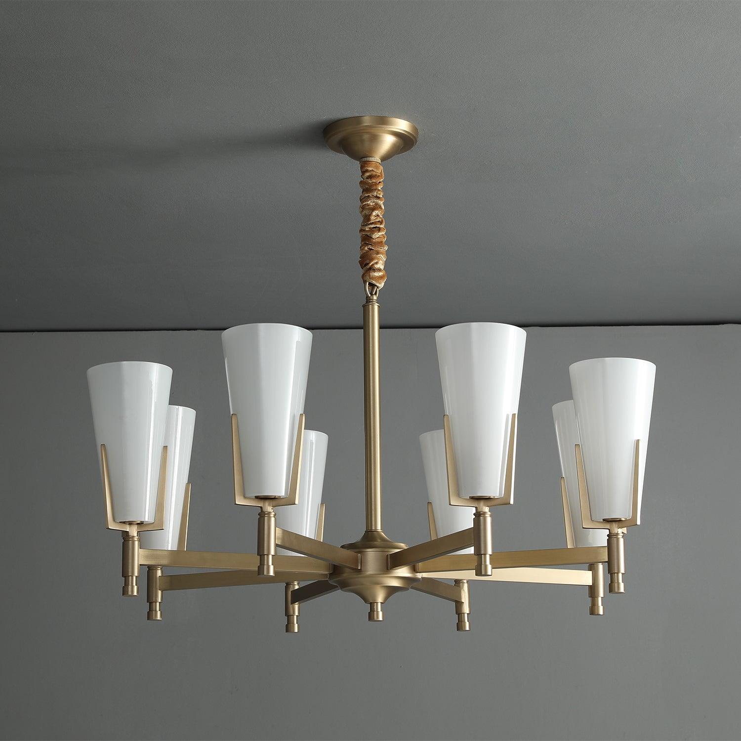 Gleam Luxury Brass Chandelier-Neutral Decor