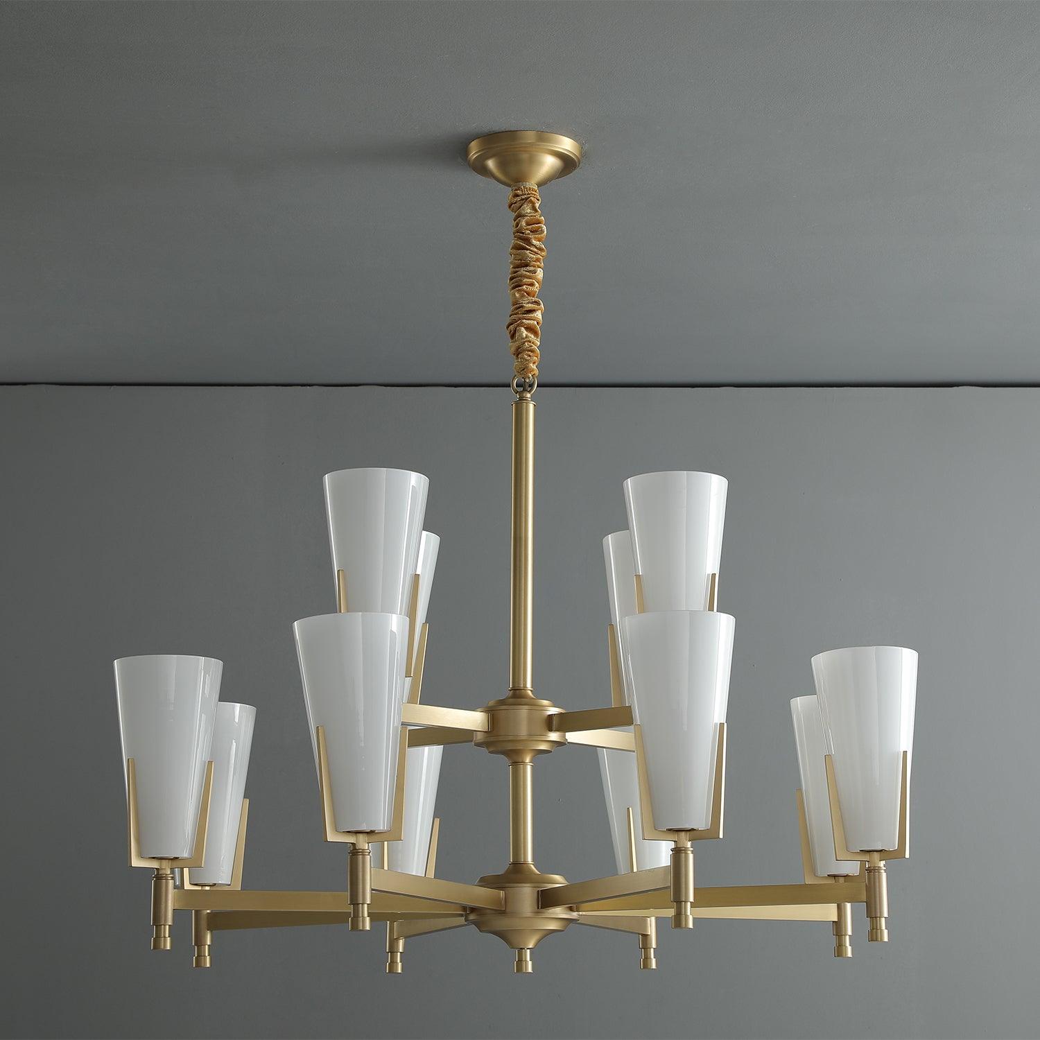 Gleam Luxury Brass Chandelier-Neutral Decor