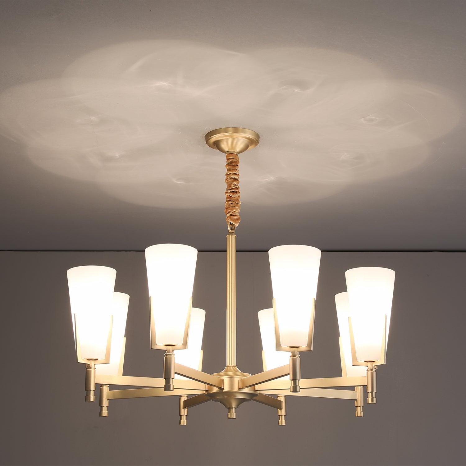 Gleam Luxury Brass Chandelier-Neutral Decor