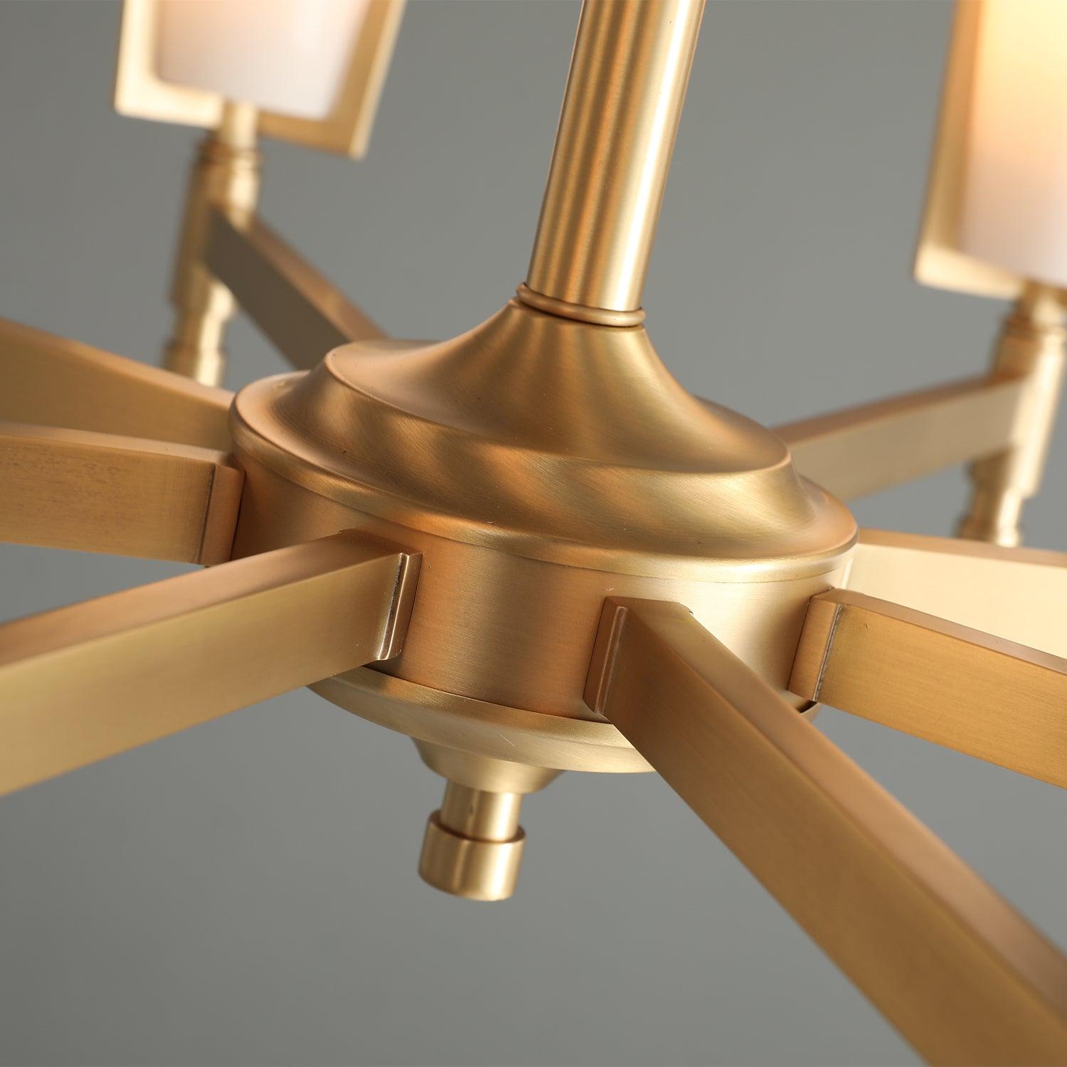 Gleam Luxury Brass Chandelier-Neutral Decor
