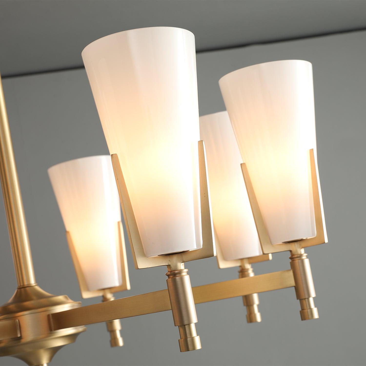 Gleam Luxury Brass Chandelier-Neutral Decor