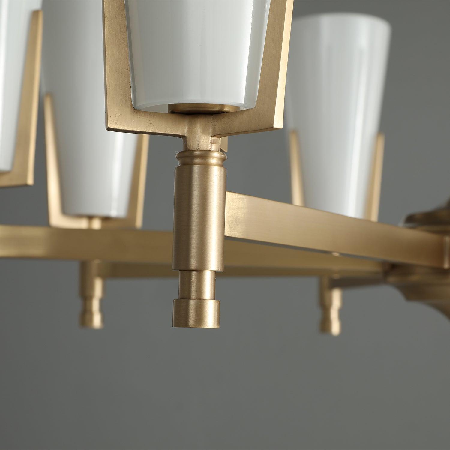 Gleam Luxury Brass Chandelier-Neutral Decor