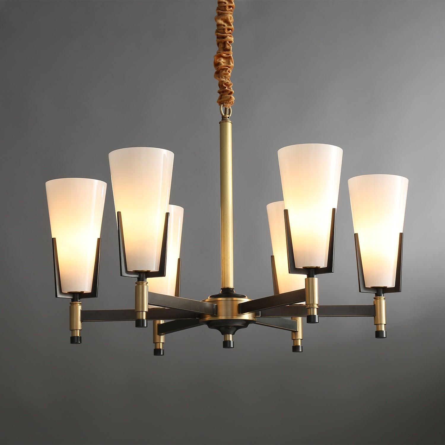 Gleam Luxury Brass Chandelier-Neutral Decor