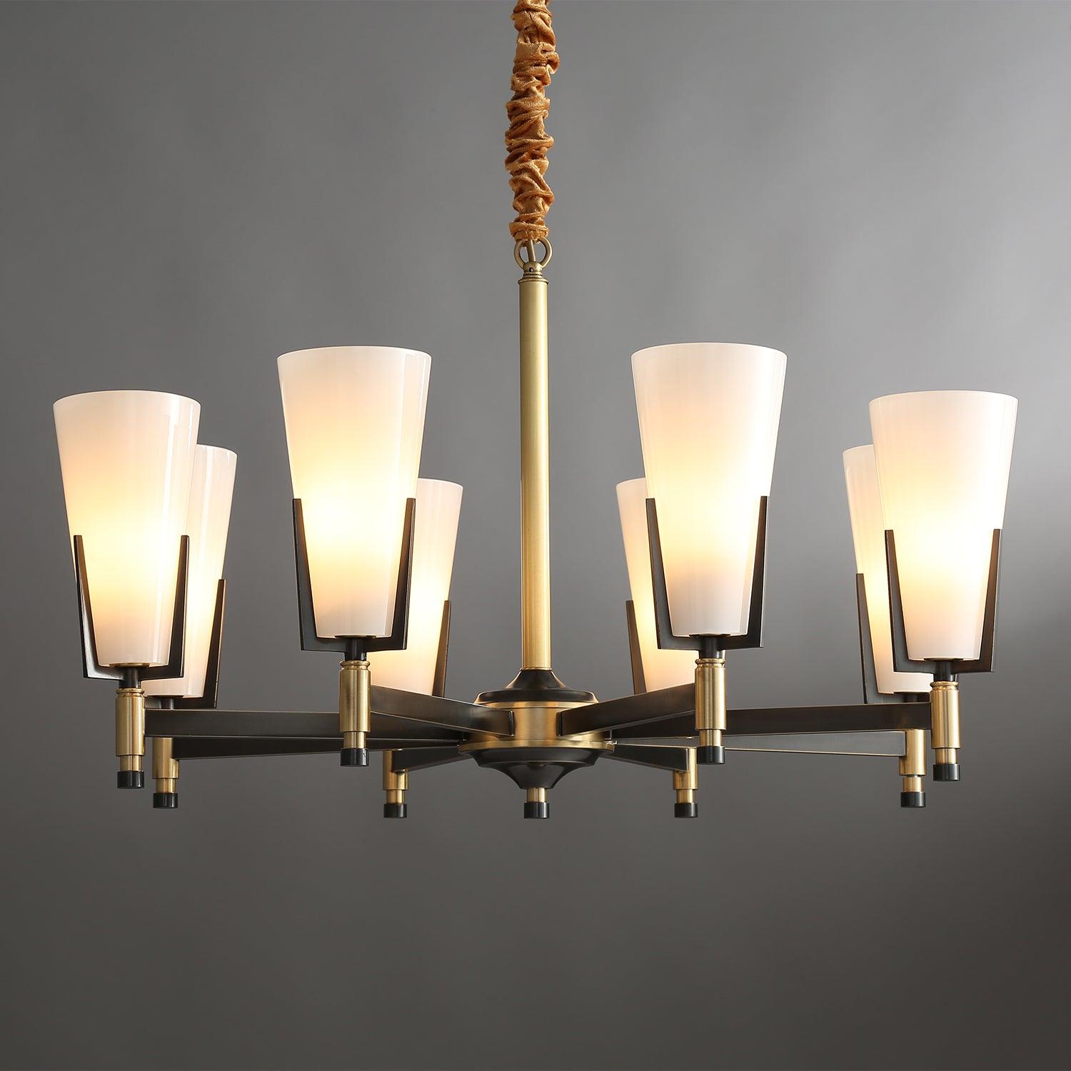 Gleam Luxury Brass Chandelier-Neutral Decor