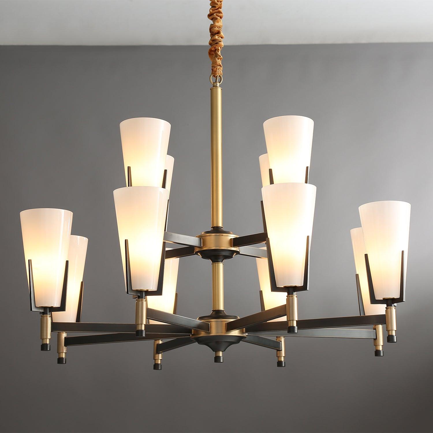 Gleam Luxury Brass Chandelier-Neutral Decor