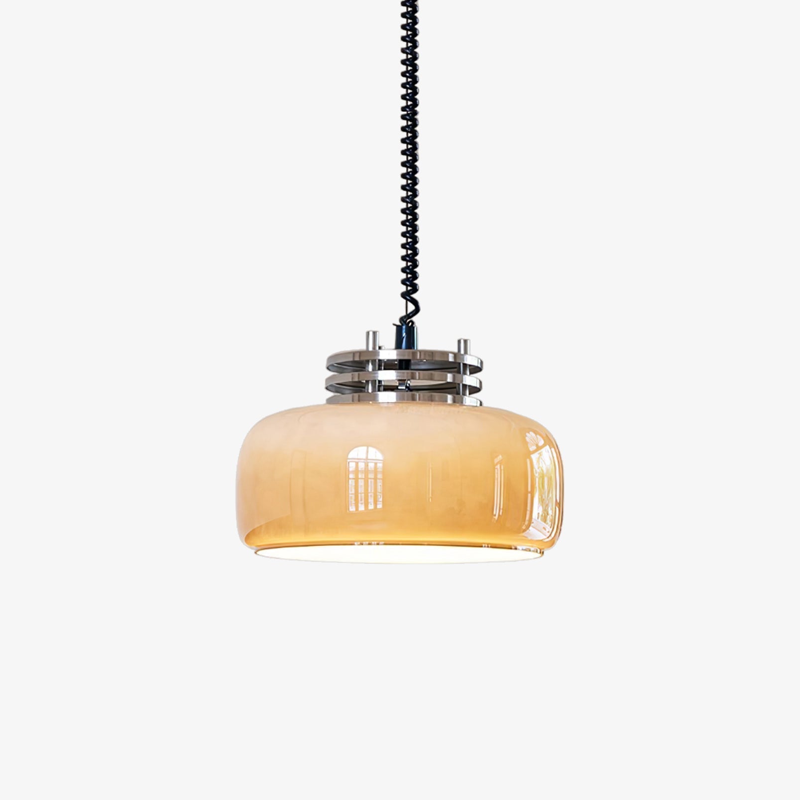 Quorin Glass Industrial Pendant Lamp-Neutral Decor