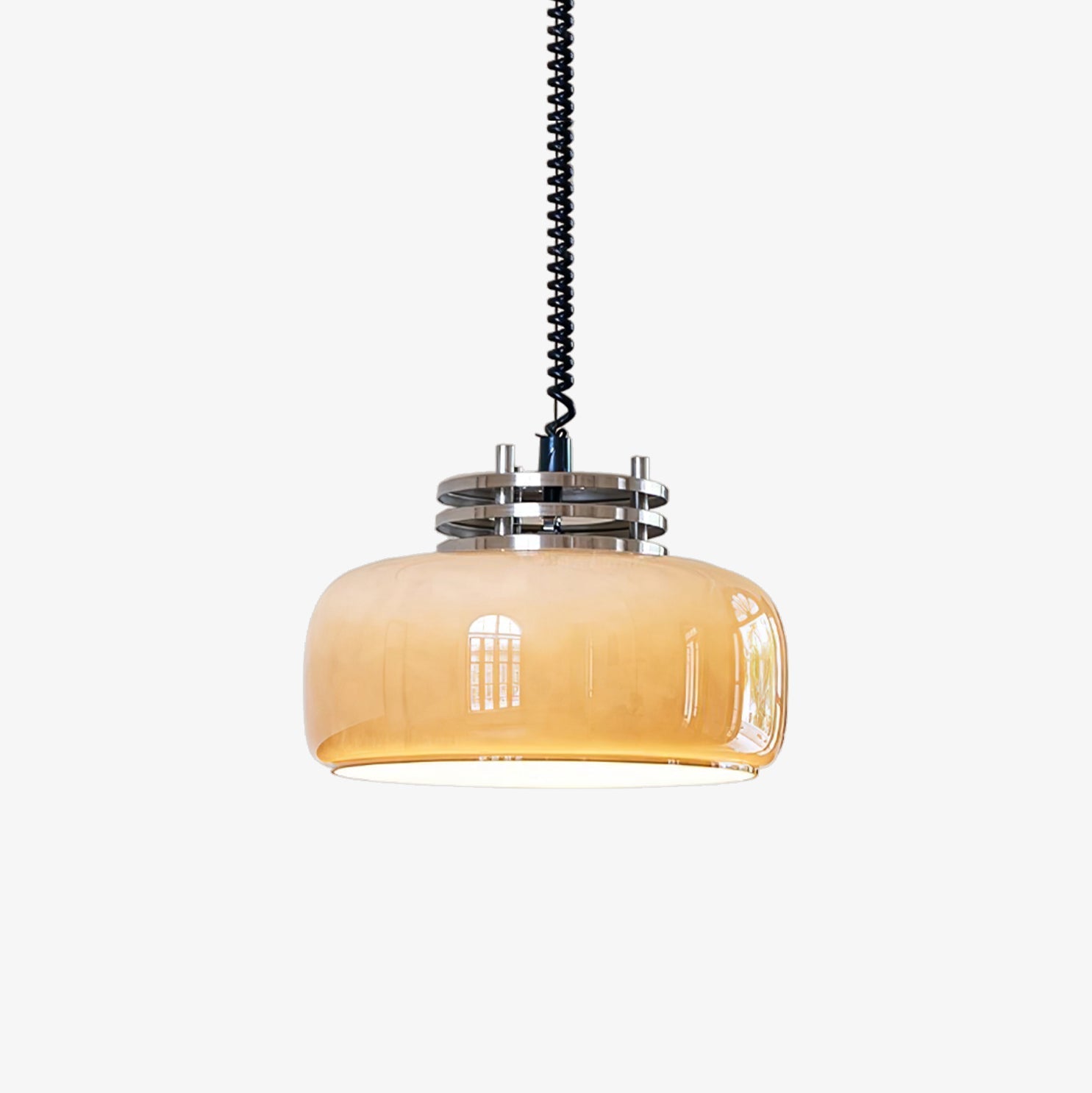 Quorin Glass Industrial Pendant Lamp-Neutral Decor