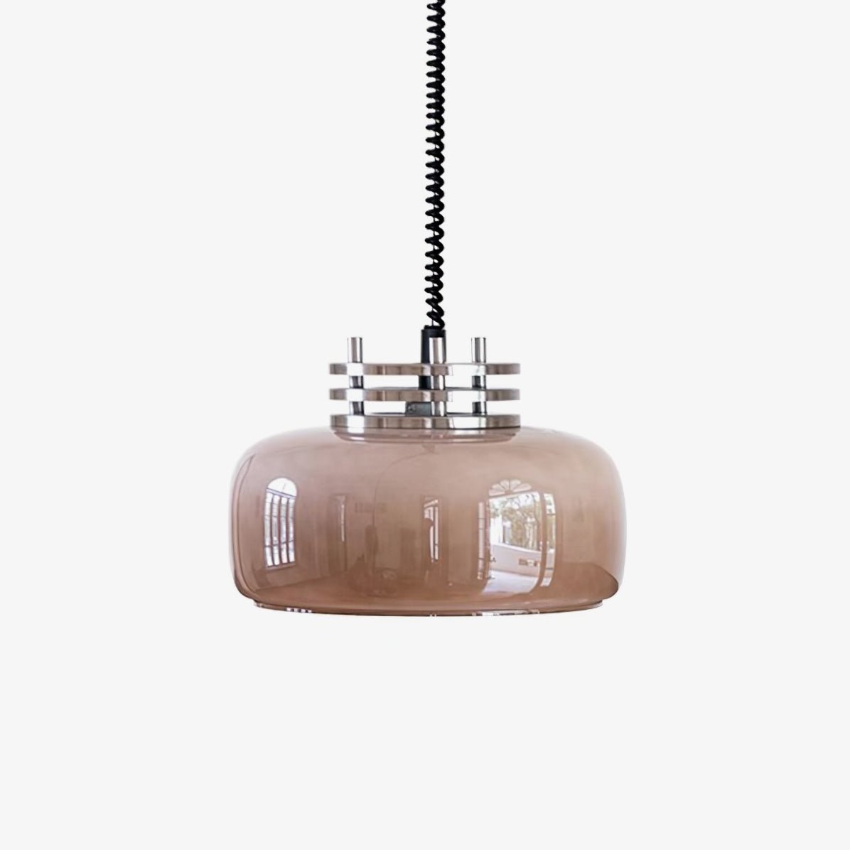 Quorin Glass Industrial Pendant Lamp-Neutral Decor