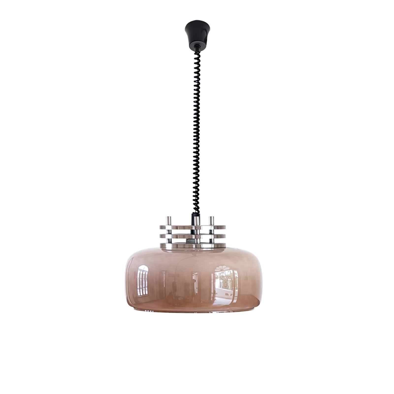 Quorin Glass Industrial Pendant Lamp-Neutral Decor