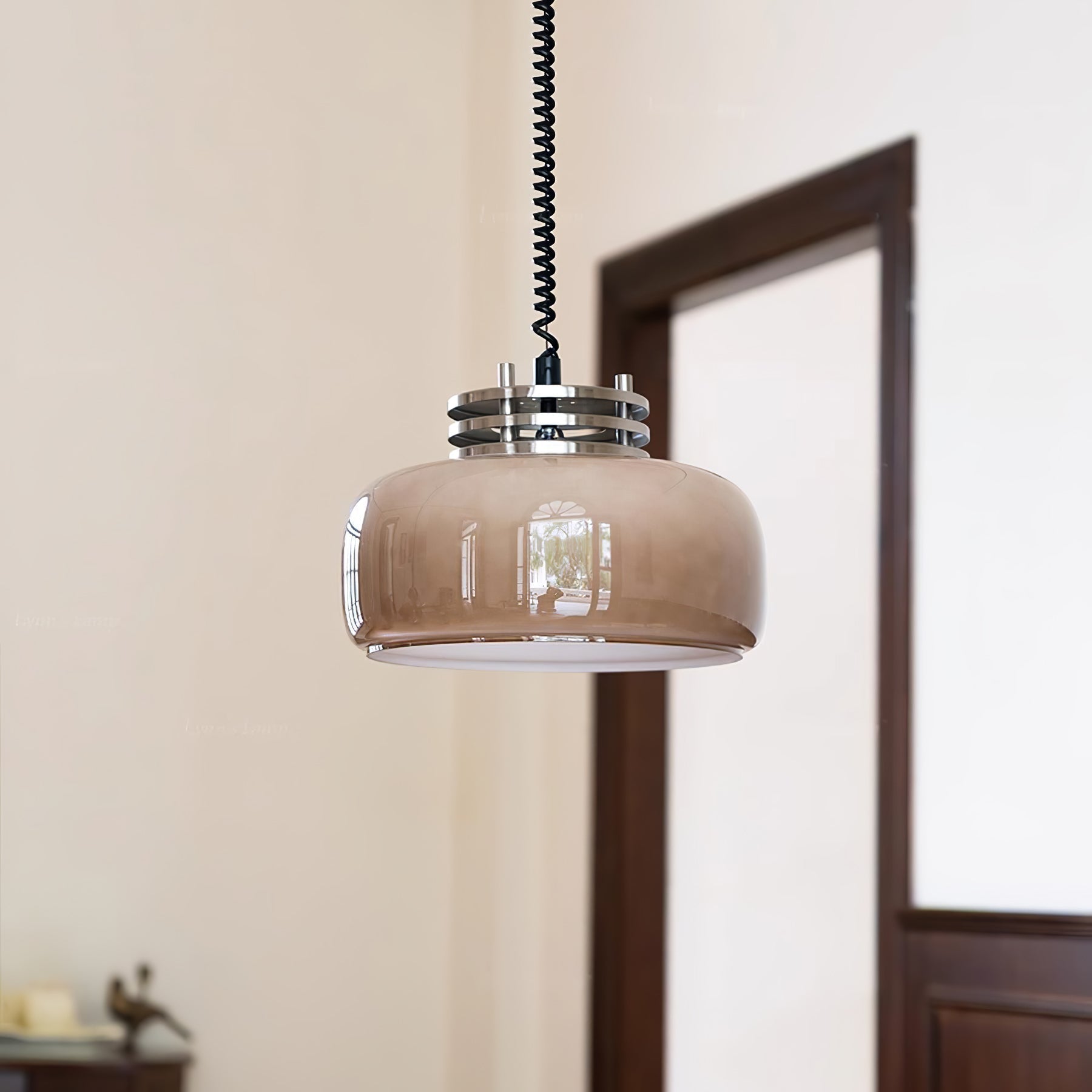Quorin Glass Industrial Pendant Lamp-Neutral Decor