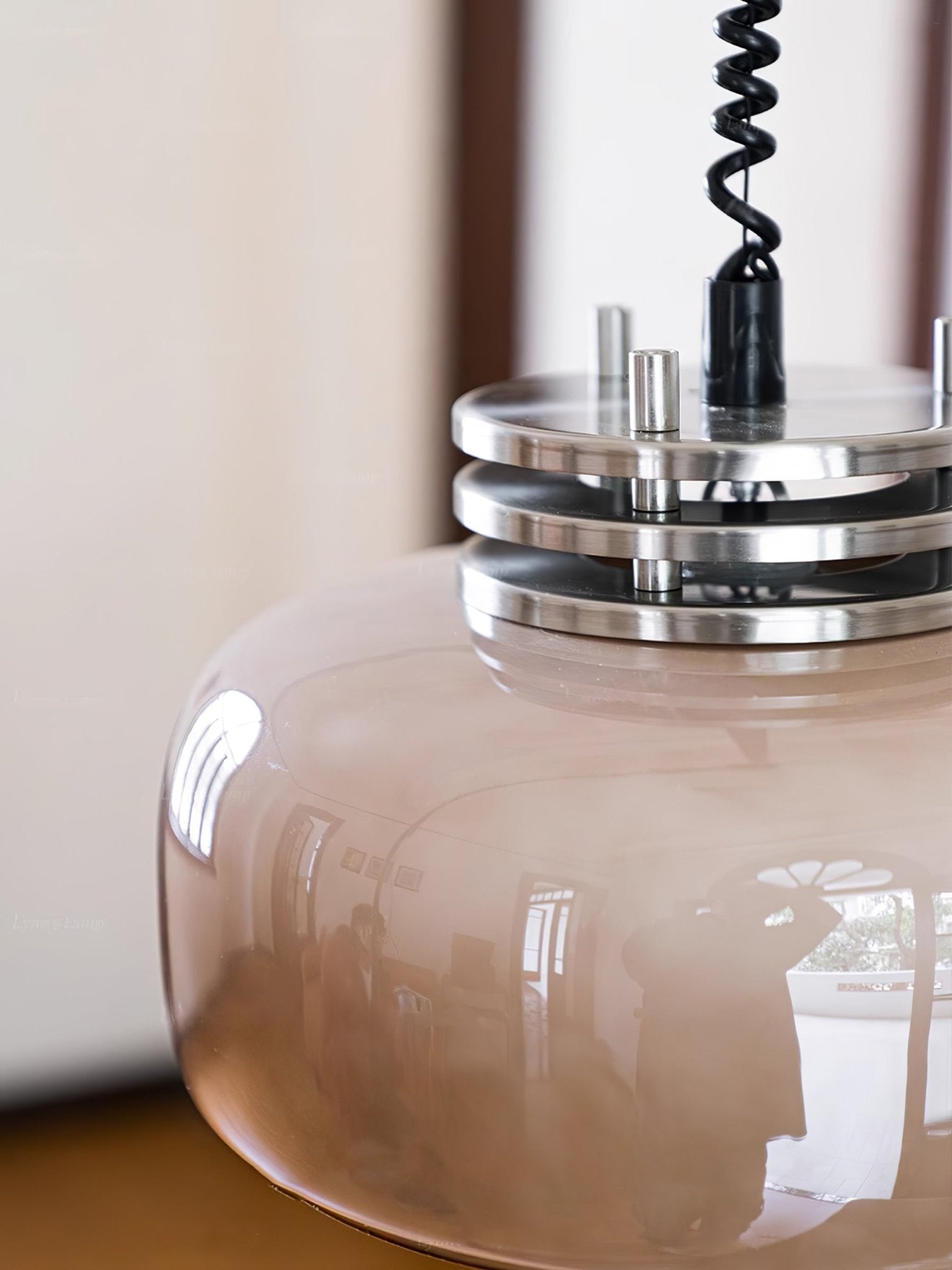 Quorin Glass Industrial Pendant Lamp-Neutral Decor