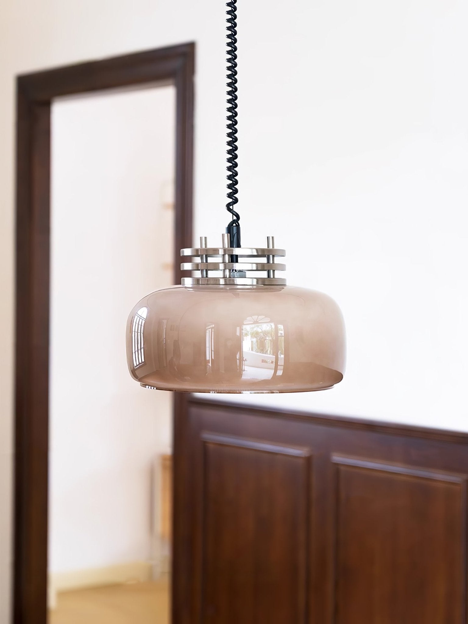 Quorin Glass Industrial Pendant Lamp-Neutral Decor