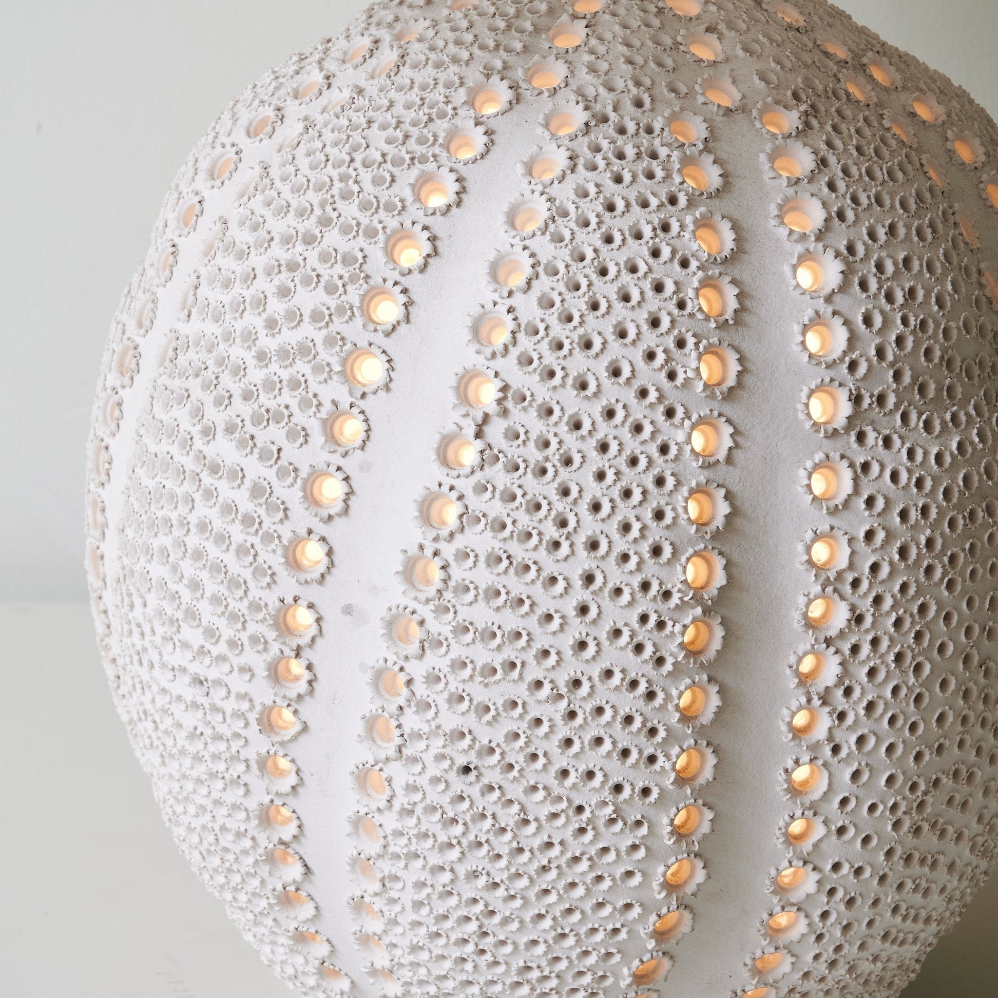 Sux Ceramic Fabric Table Lamp-Neutral Decor