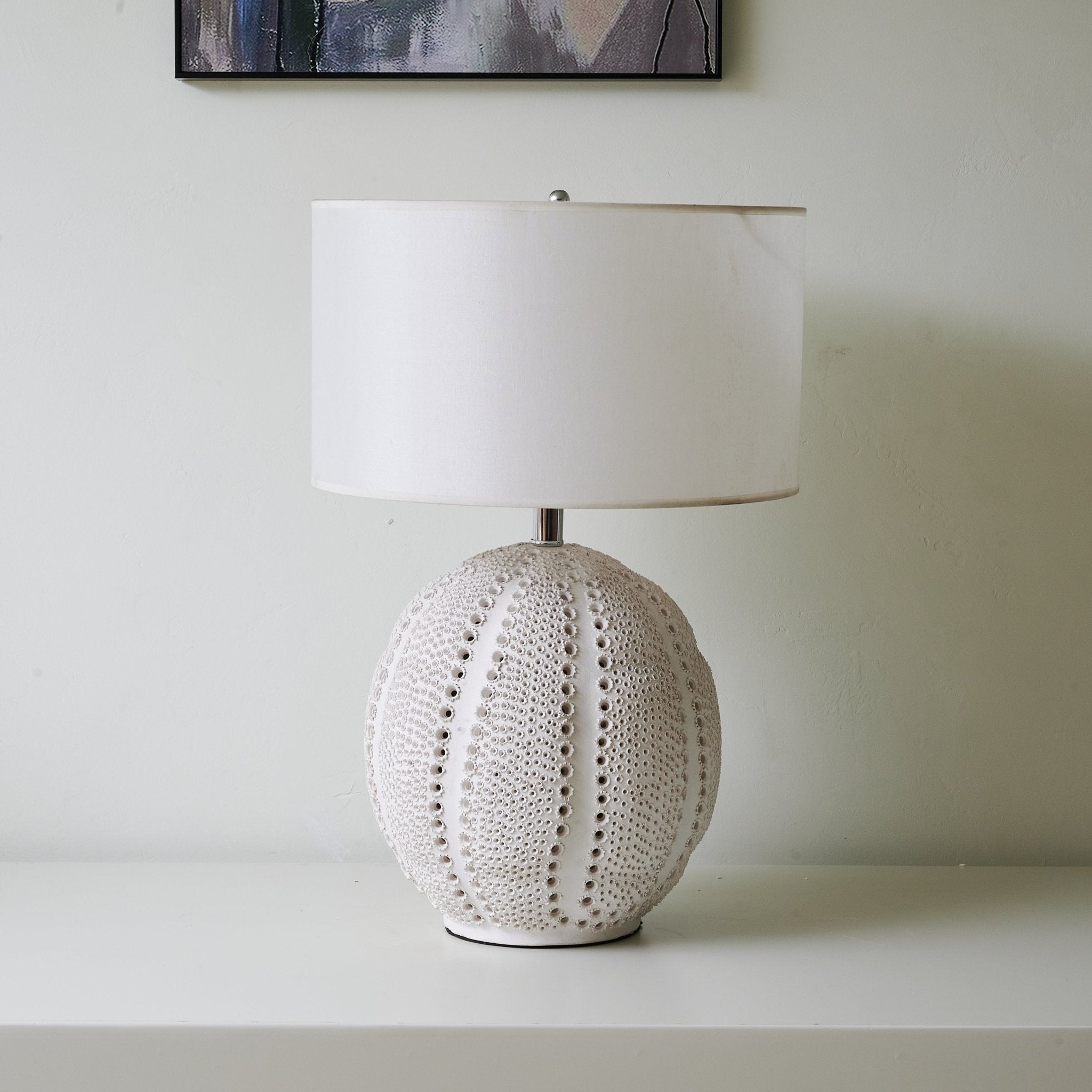 Sux Ceramic Fabric Table Lamp-Neutral Decor