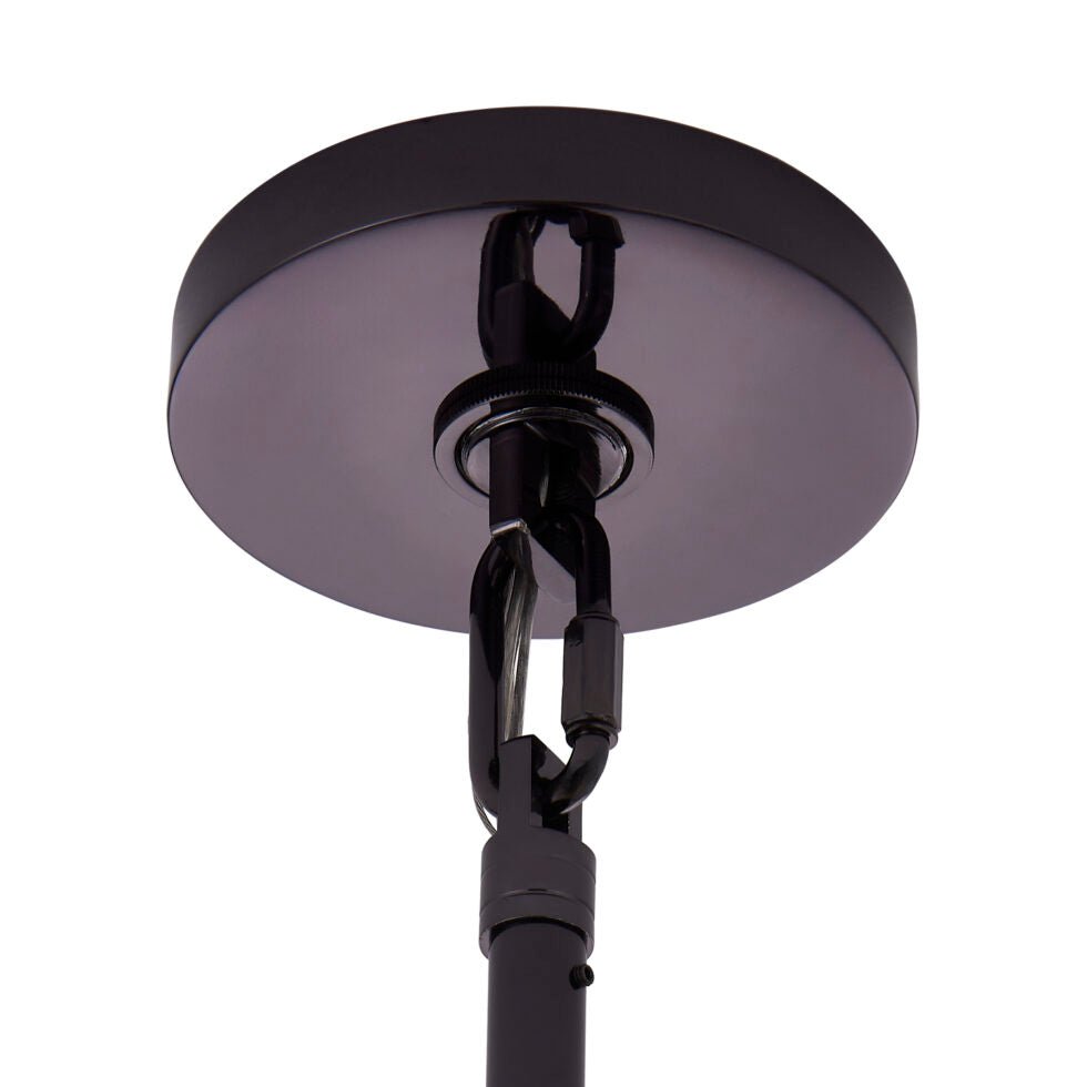 Aurora Chandelier Large Amber Glass Disc Fish Scale Brass-Neutral Decor