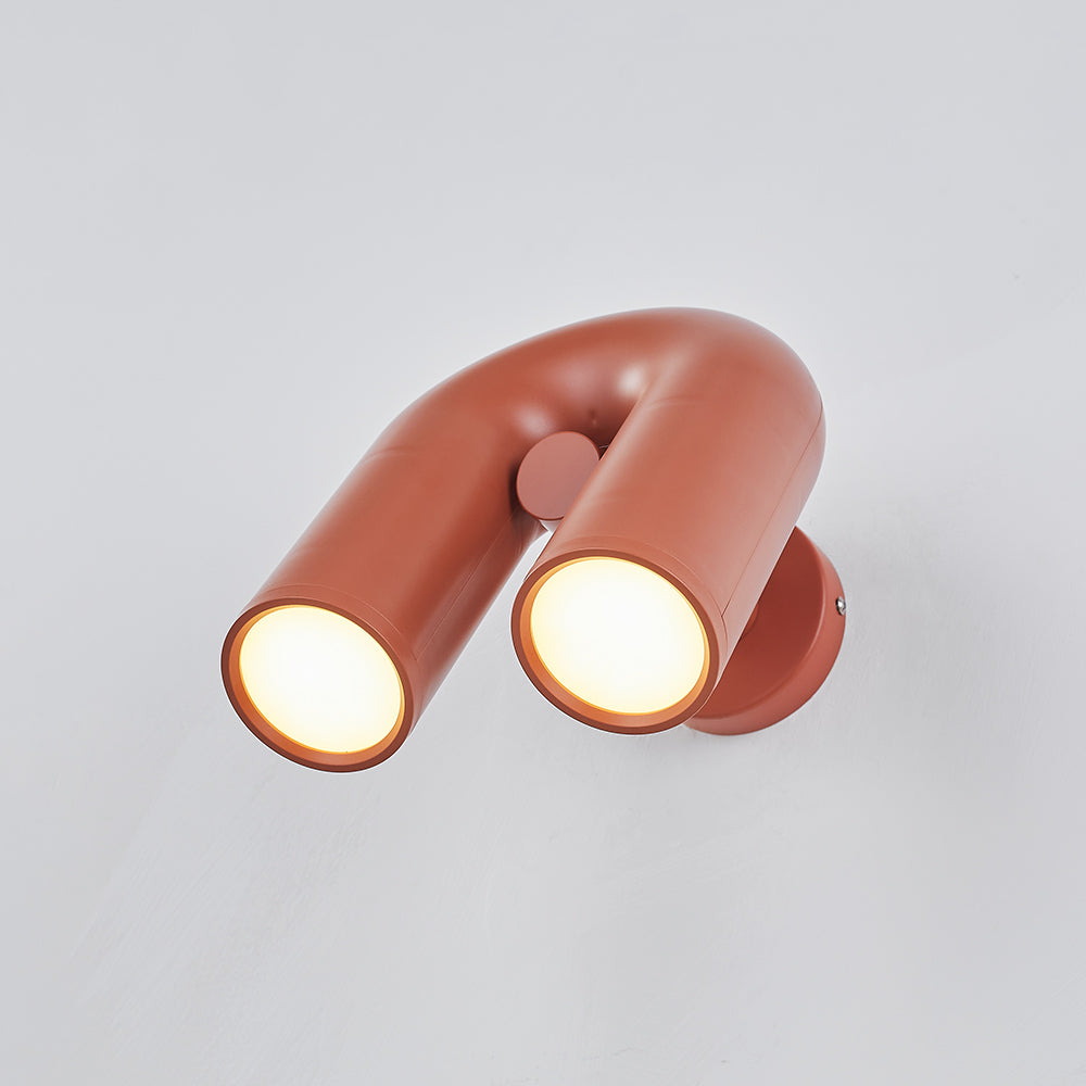Arisha Wall Lamp U-shaped Design LED Metal, Black/Blue/Gray/Red, Bedroom - Neutral Decor
