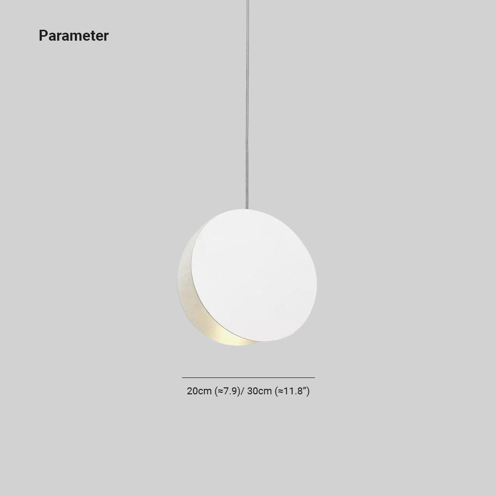 Valentina Round Pendant Light, Metal, 6 Color, 7.8″/11.8″ - Neutral Decor