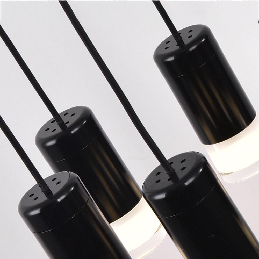 Tevenq Chandelier Lines Black Wireframe LED-Neutral Decor
