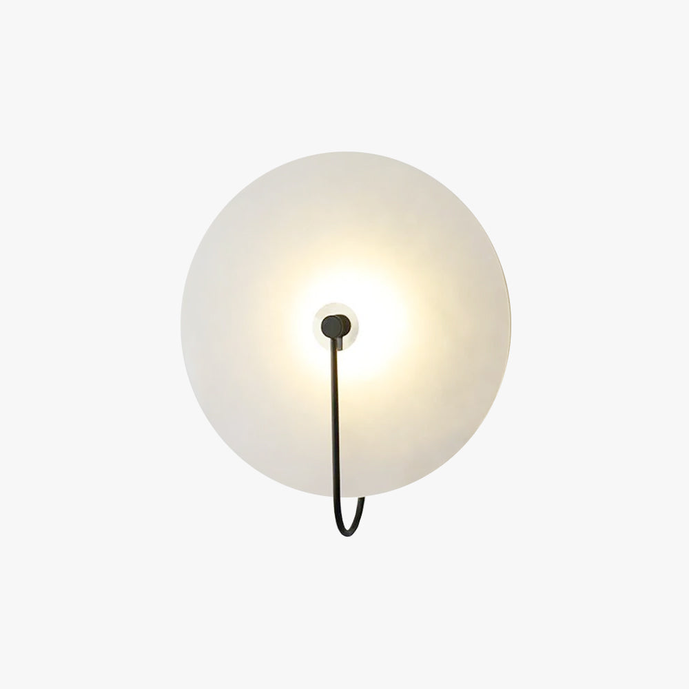 Kristy Alabaster LED Wall Lamp Round Iconic Circular-Neutral Decor