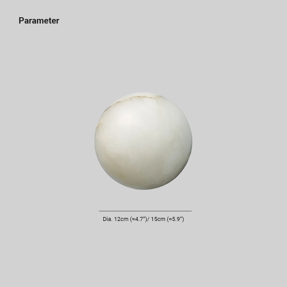 Kristy Alabaster Mini Orb Wall Lamp - Neutralighting
