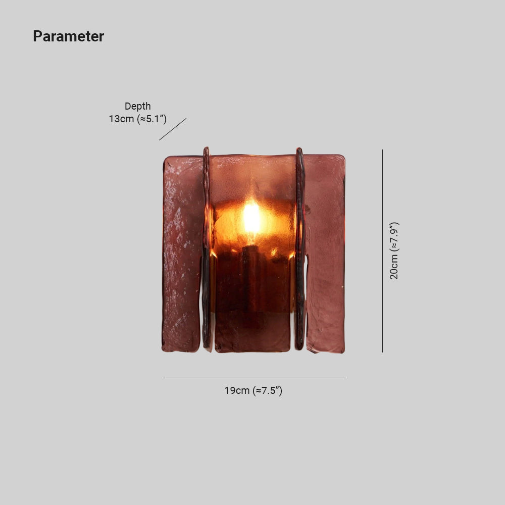 Erove Glass Artistic Wall Lamp-Neutral Decor