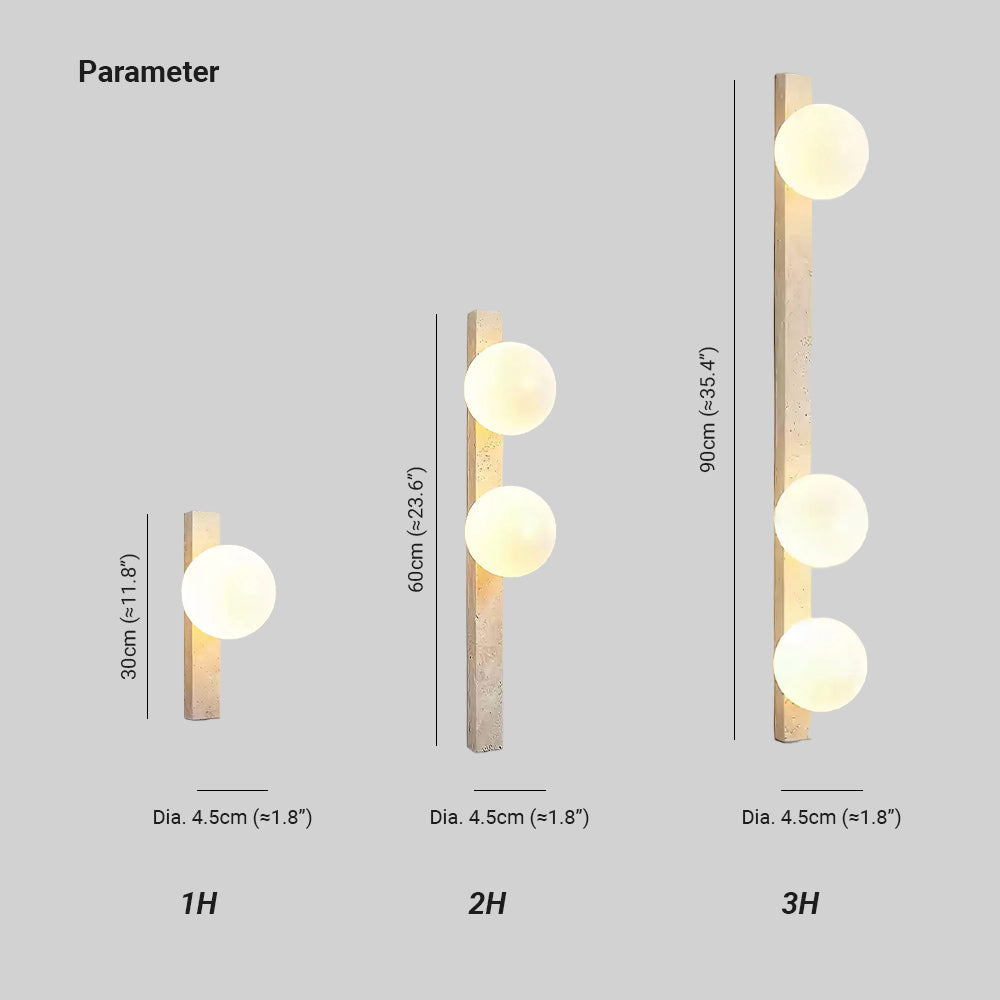 Zoshaira Travertine Wall Light-Neutral Decor